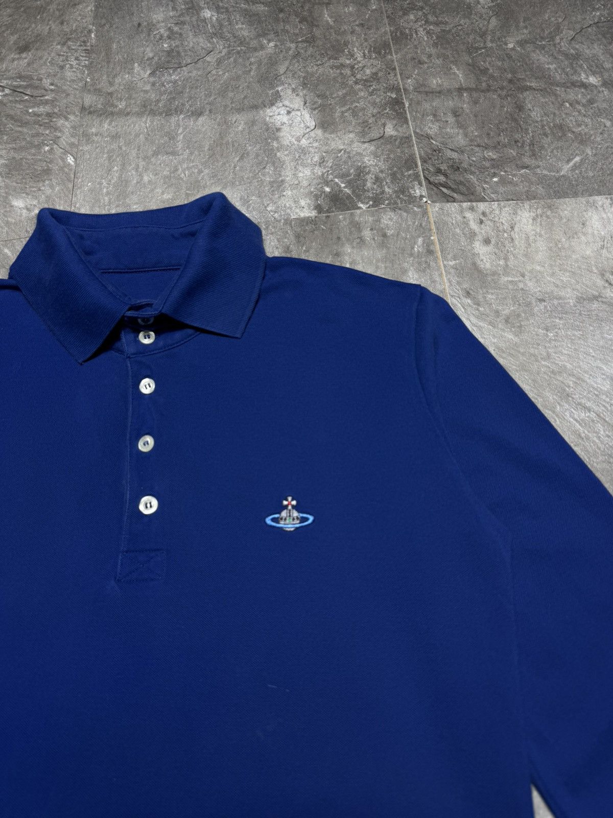 Vivienne Westwood Vivienne Westwood Polo Shirt Long Sleeve Orb Logo Size US M / EU 48-50 / 2 - 2 Thumbnail