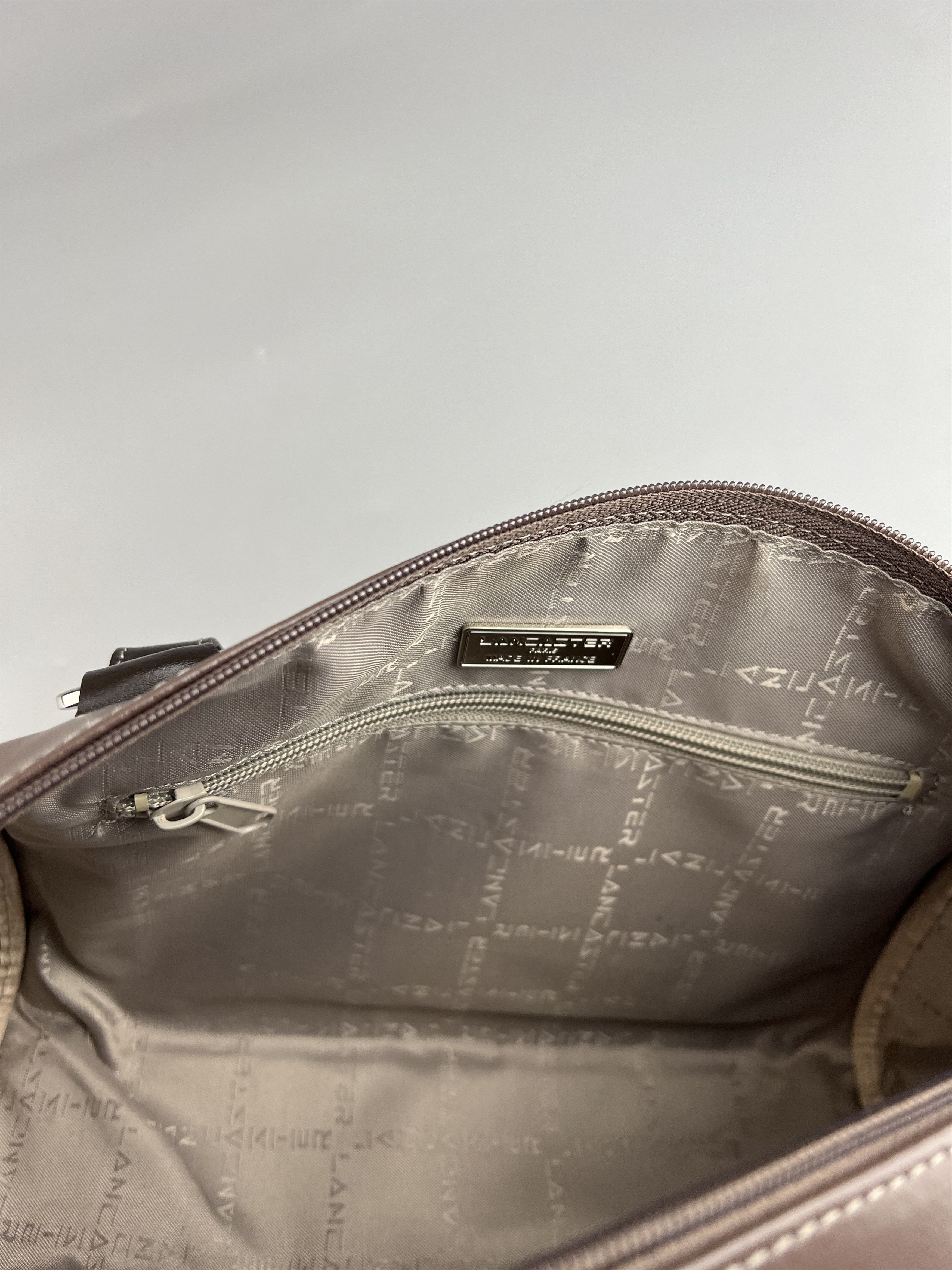 Designer Lancaster Brown Leather Crossbody Bag Size ONE SIZE - 10 Thumbnail