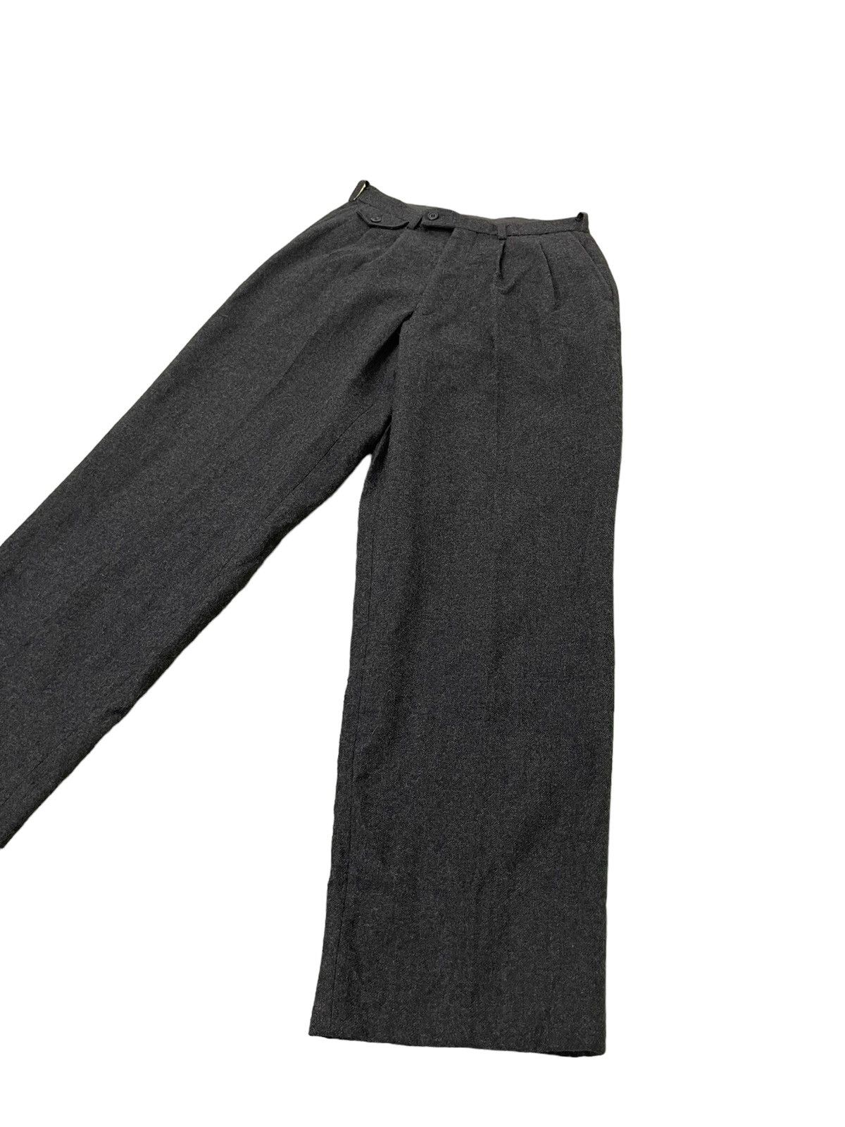 Japanese Brand Wide Baggy 90s Lecco Japan Wool Trouser 7🟦1 Size US 28 / EU 44 - 3 Thumbnail