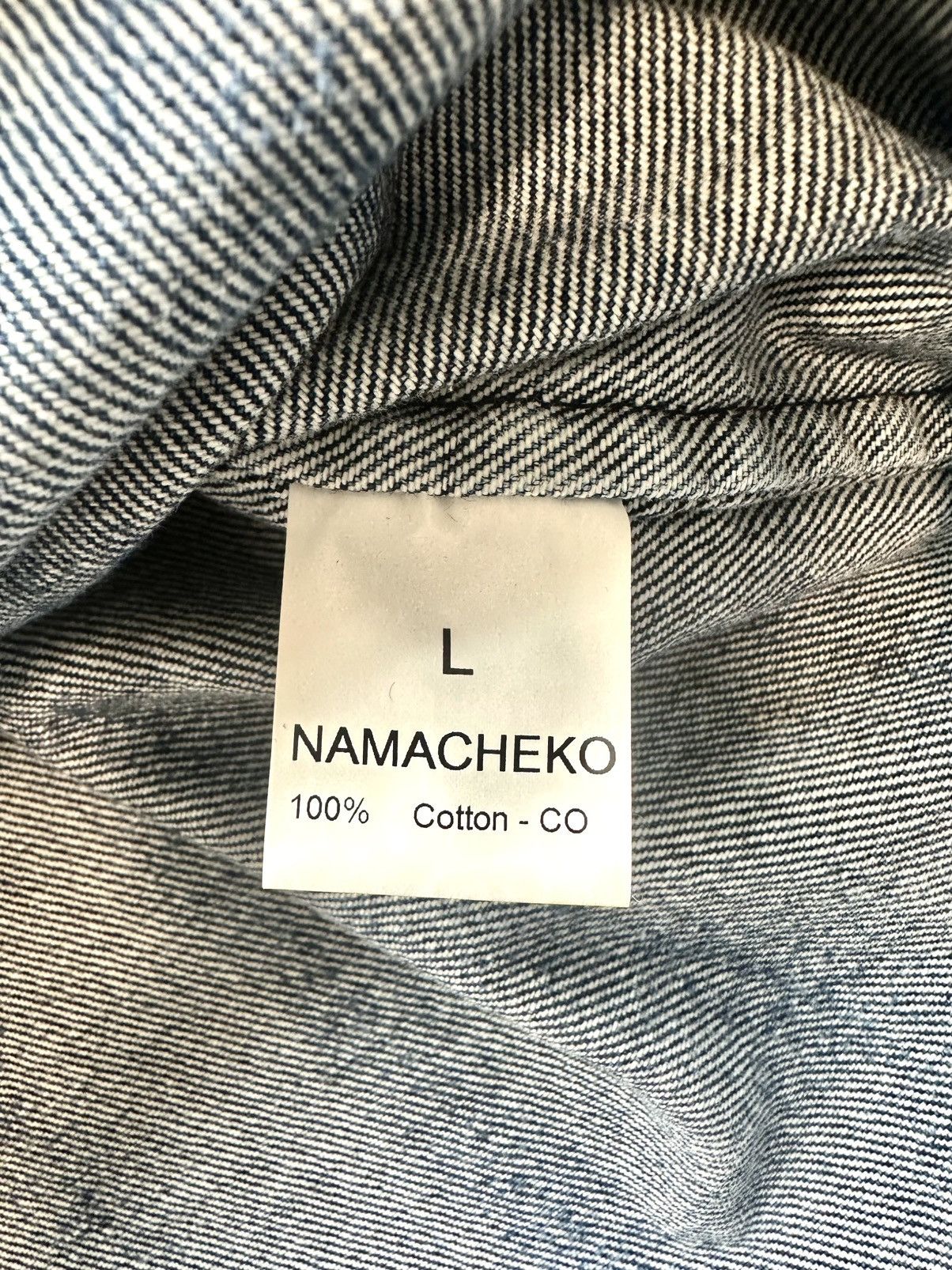 Namacheko New With Tags FW24-25 Hank Denim Shirt in Washed Blue size L Size US L / EU 52-54 / 3 - 23 Thumbnail
