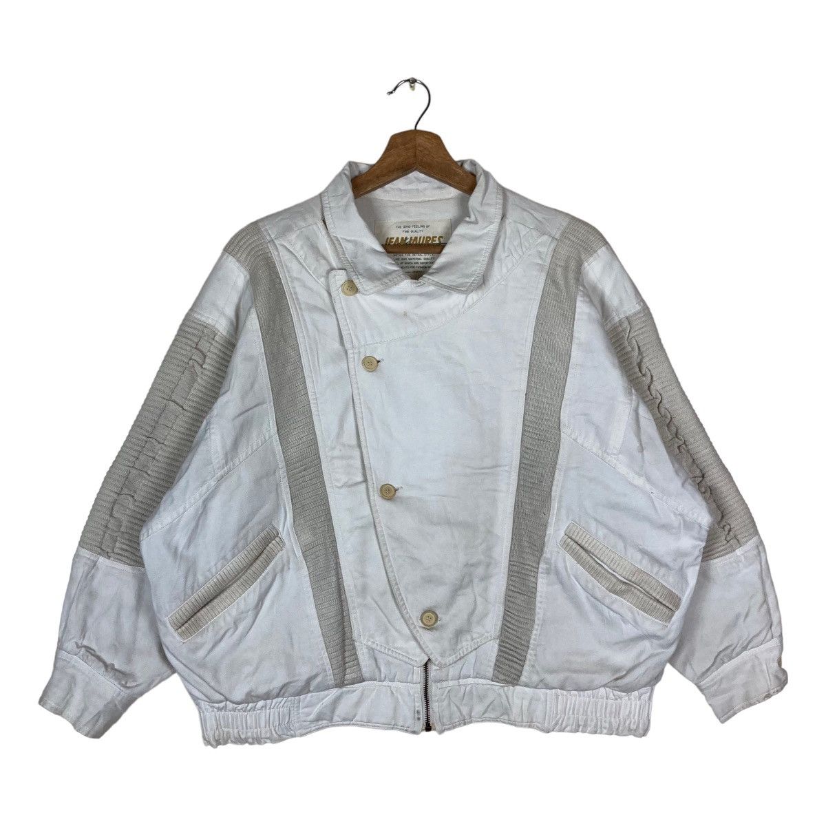 Vintage Vintage Jean Jaures Flat Button Jacket Size US XL / EU 56 / 4 - 1 Thumbnail