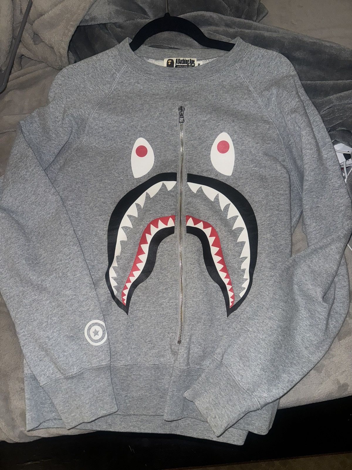 Bape Shark Crewneck Size US M / EU 48-50 / 2 - 1 Thumbnail