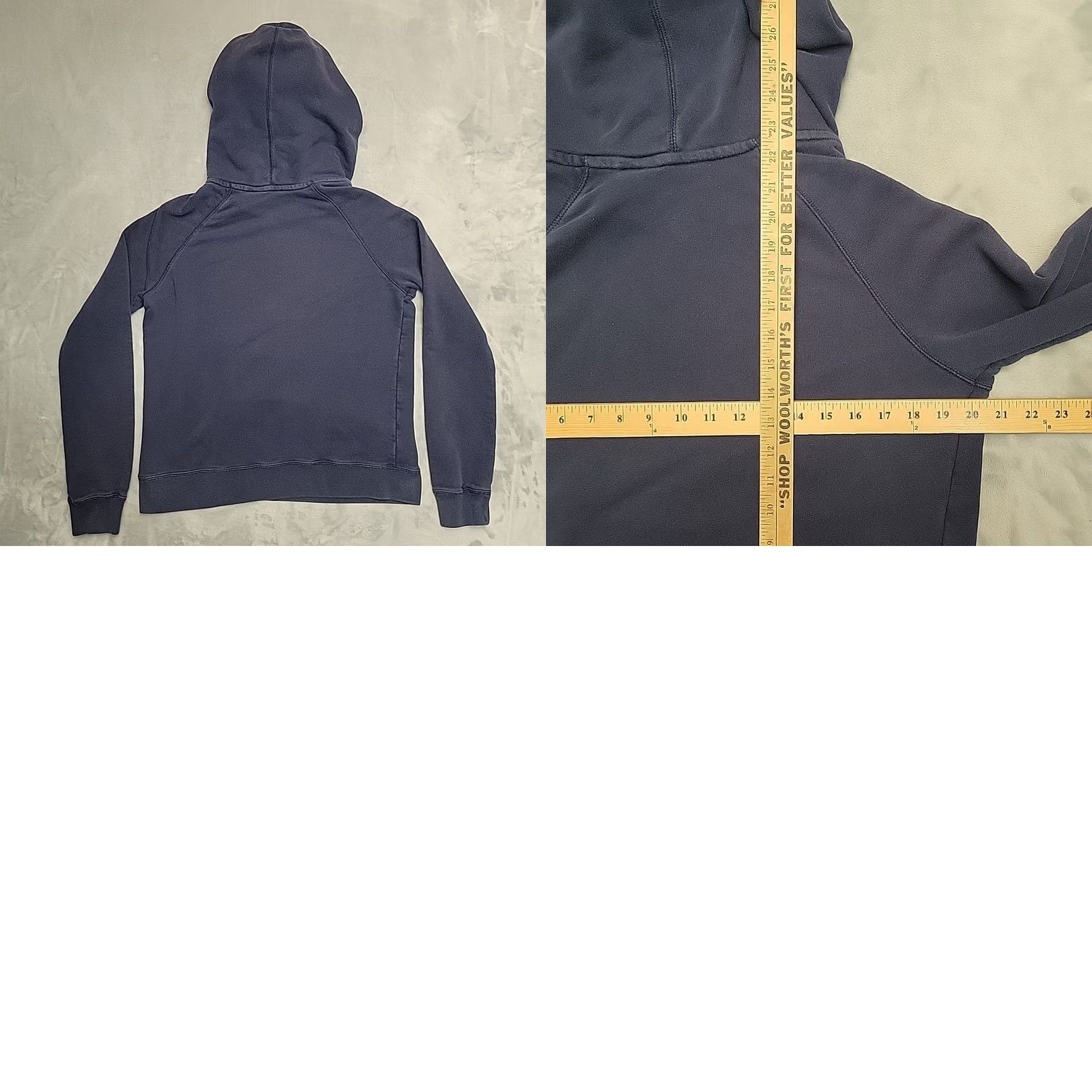 Nike Nike Hoodie Womens M Navy Blue Pullover Crossover Hood Club Fleece READ Size M / US 6-8 / IT 42-44 - 8 Thumbnail