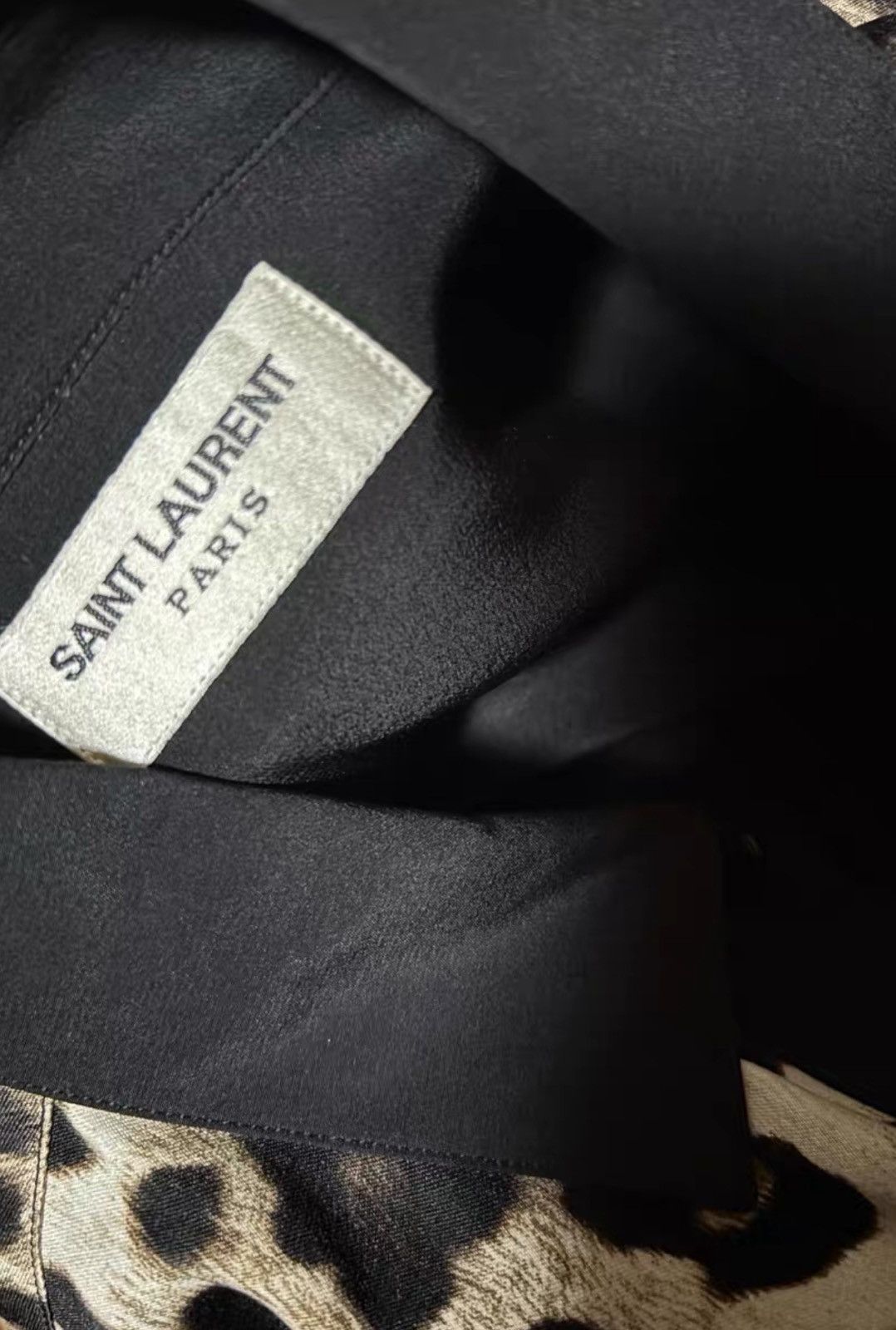 Saint Laurent Paris Saint Laurent SLP 2014FW Leopard Spliced Shirt Size US M / EU 48-50 / 2 - 5 Thumbnail