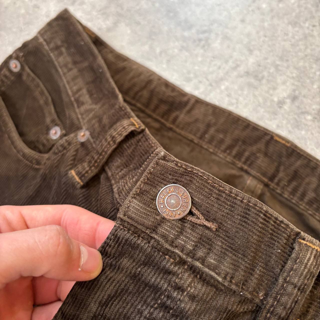Vintage Vintage Polo Ralph Lauren Velvet Pants Size US 36 / EU 52 - 6 Thumbnail