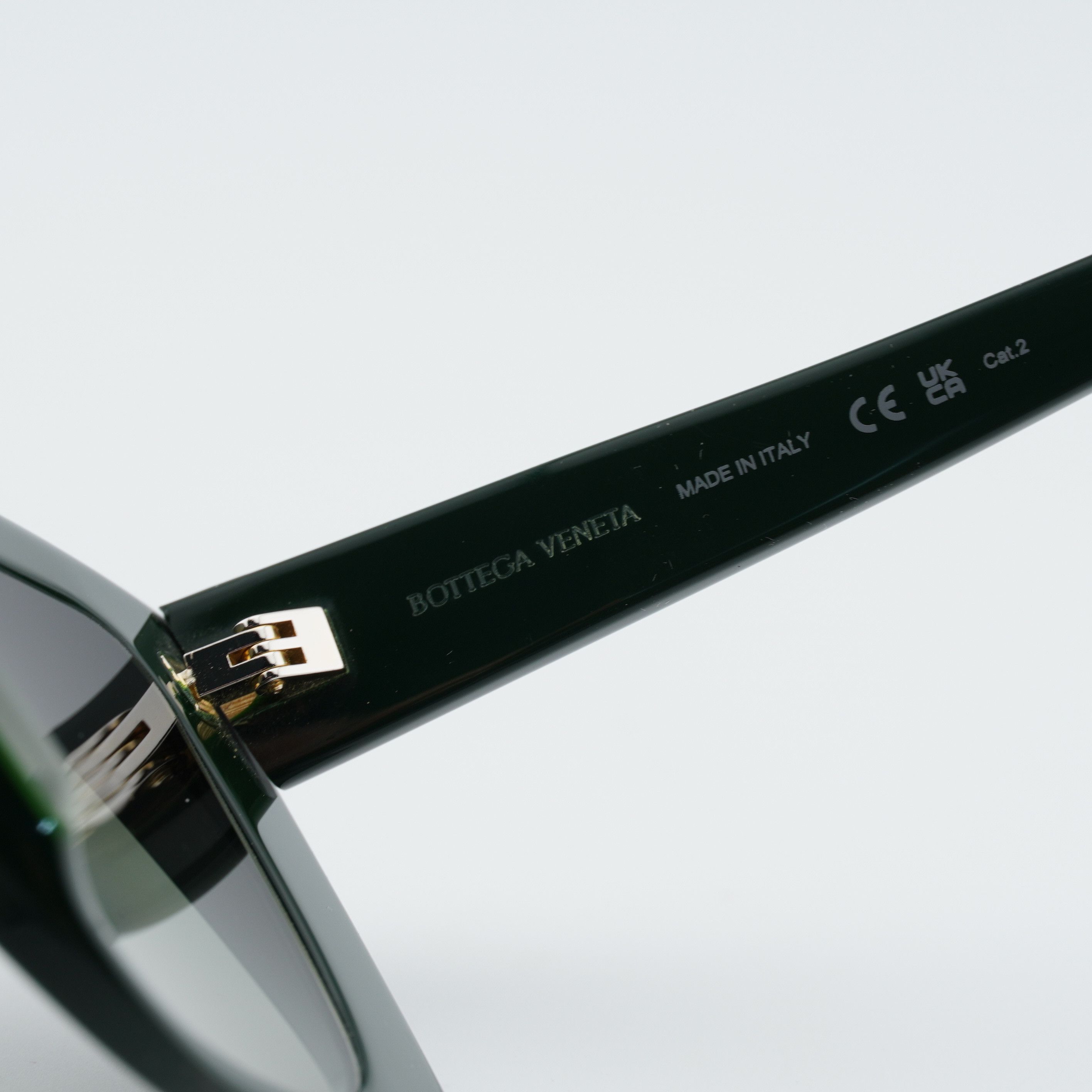 Bottega Veneta Bottega Veneta BV1270S 004 Women Sunglasses Green Geometric Size ONE SIZE - 4 Thumbnail