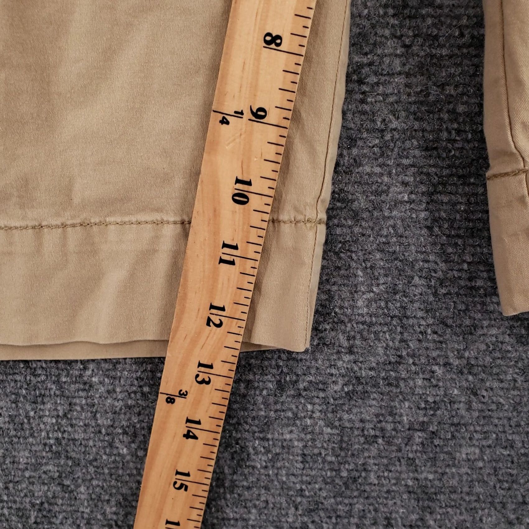 Vintage Polo Jeans Co Polo Jeans Shorts Bermuda Chino Flat Front Womens 8 Khaki Beige Cotton Twill Stretch Regular 12in Inseam Casual Womens Size 24" / US 00 / IT 34 - 4 Thumbnail