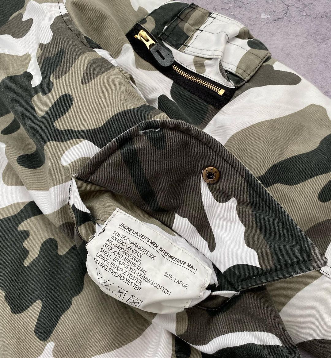 FOSTEX GARMENTS MA-1 MIL-J-890445 USAF（Bomber Militare MA-1