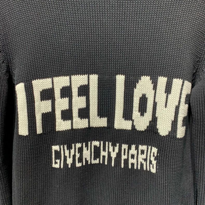 Givenchy Givenchy "I Feel Love" Inscription Knit Sweater 2506-Nextar Size US S / EU 44-46 / 1 - 6 Thumbnail