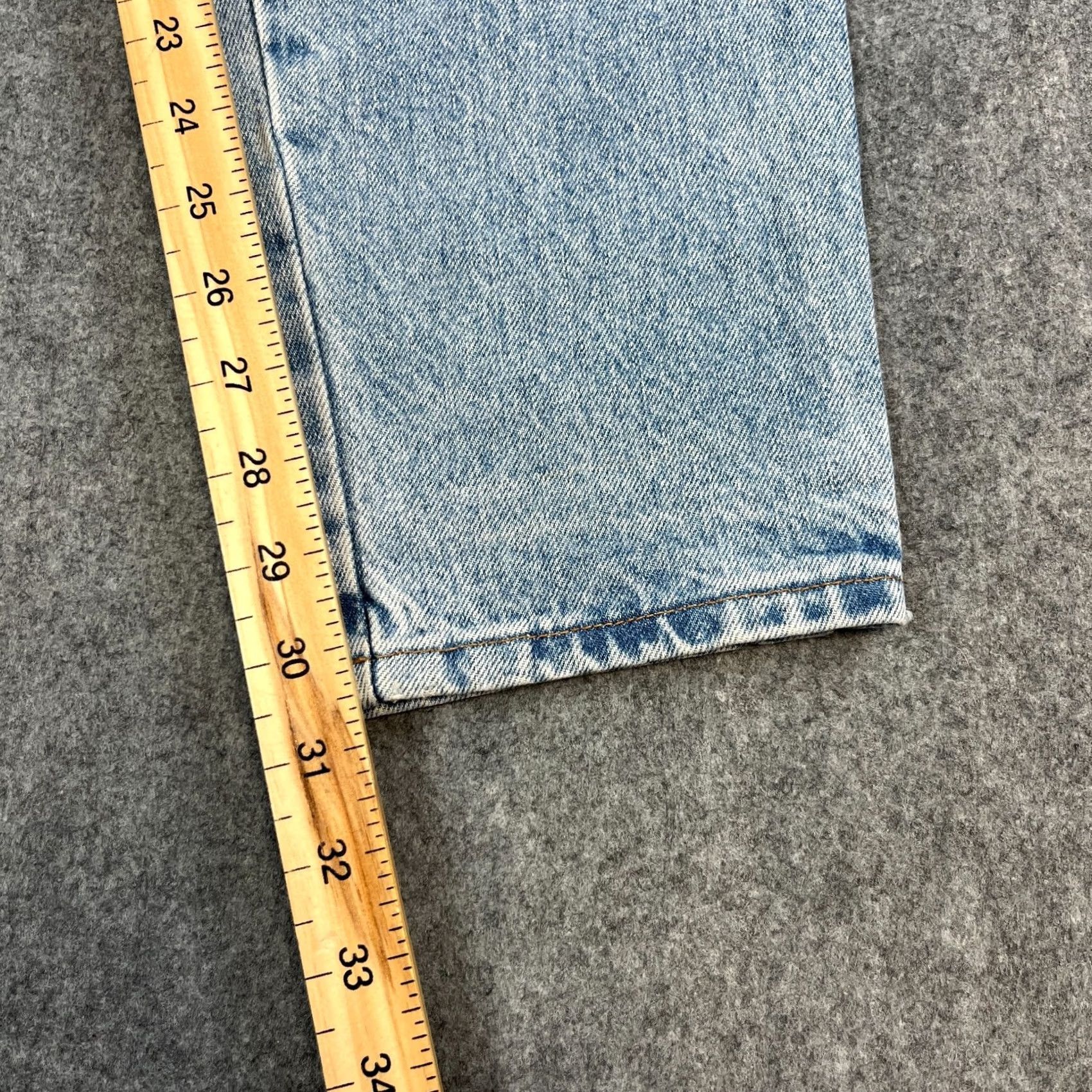 Armani ARMANI Jeans Womens Mom High Waist Blue 32 32 UK 10 Denim Vintage Italy 90s) Size 32" / US 10 / IT 46 - 4 Thumbnail
