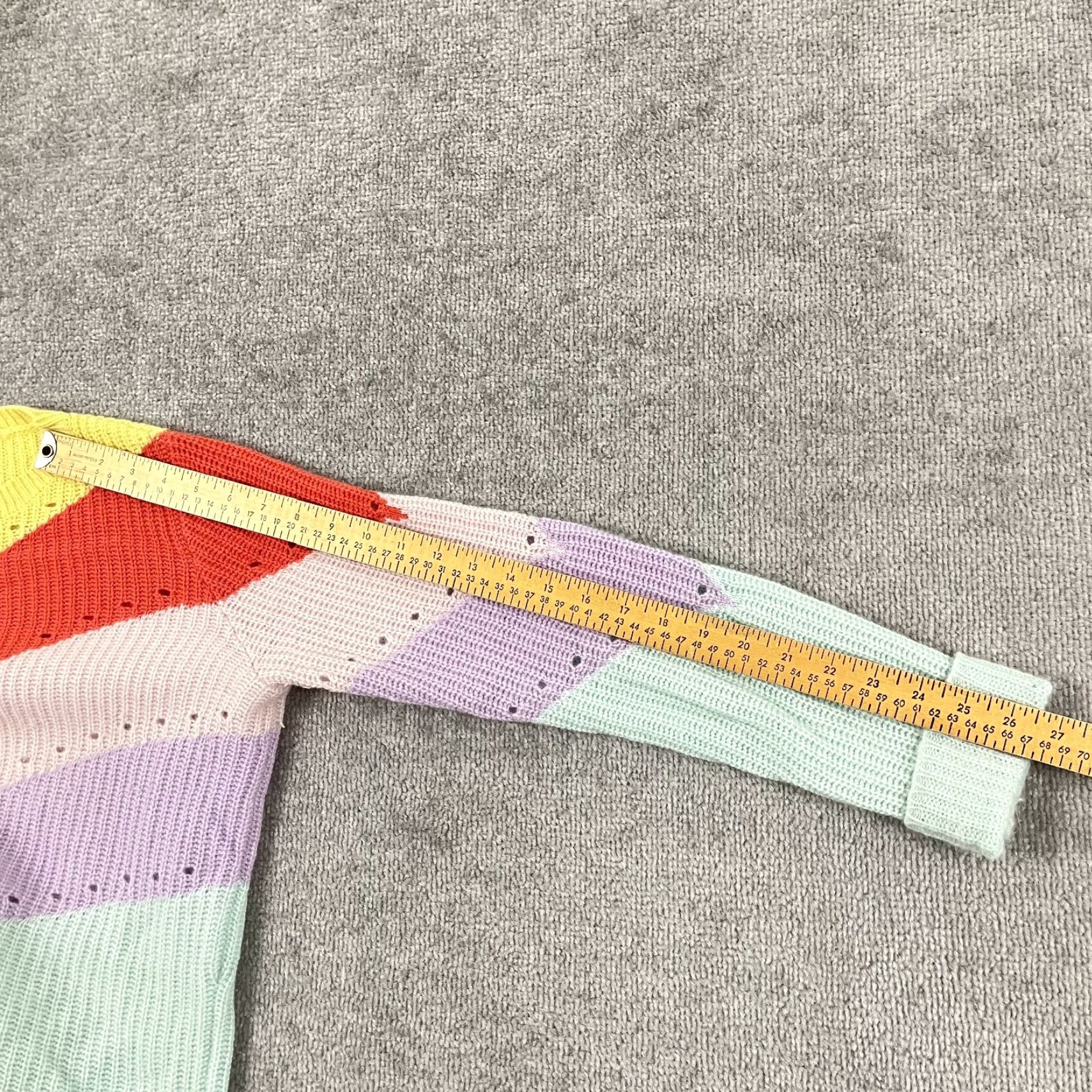 Autumn Cashmere VINTAGE AUTUMN CASHMERE Sweater Womens Small Pastel Easter 100% Pure Cashmere Knit Crew Size S / US 4 / IT 40 - 5 Thumbnail