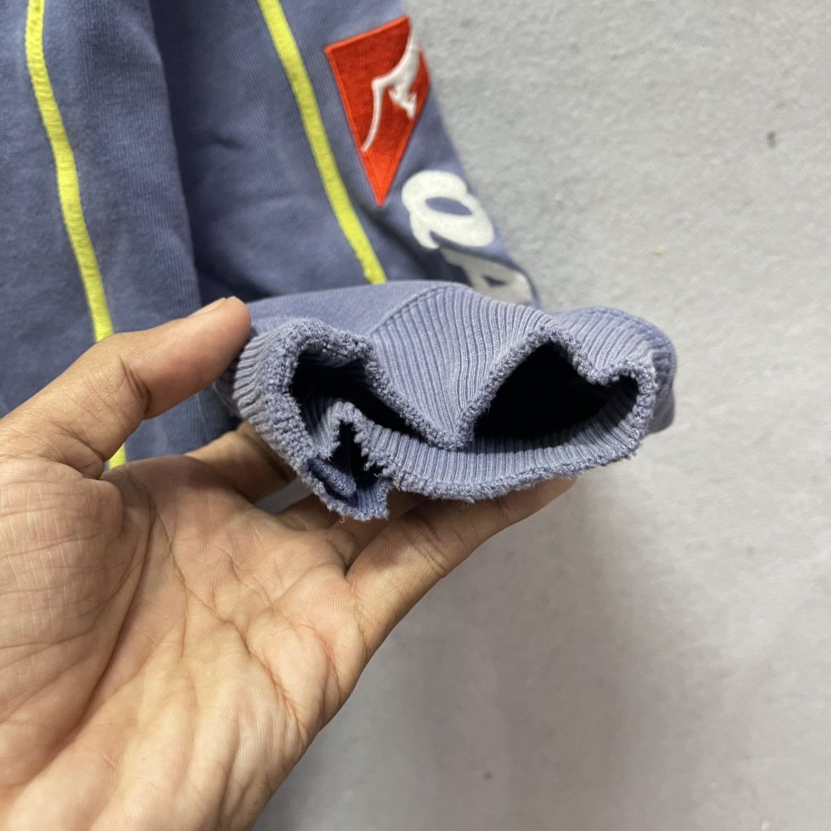 Vintage 1990s-Style Kooga Wallabies Hoodie – Faded Navy Size US S / EU 44-46 / 1 - 9 Thumbnail