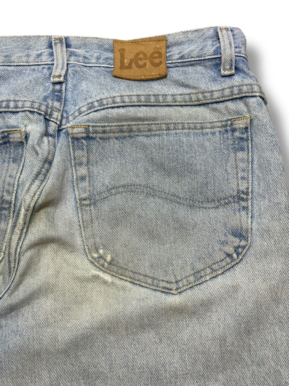 Lee Lee Distressed Jeans With Baggy Loose Style With Faded Wash Size US 30 / EU 46 - 8 Thumbnail