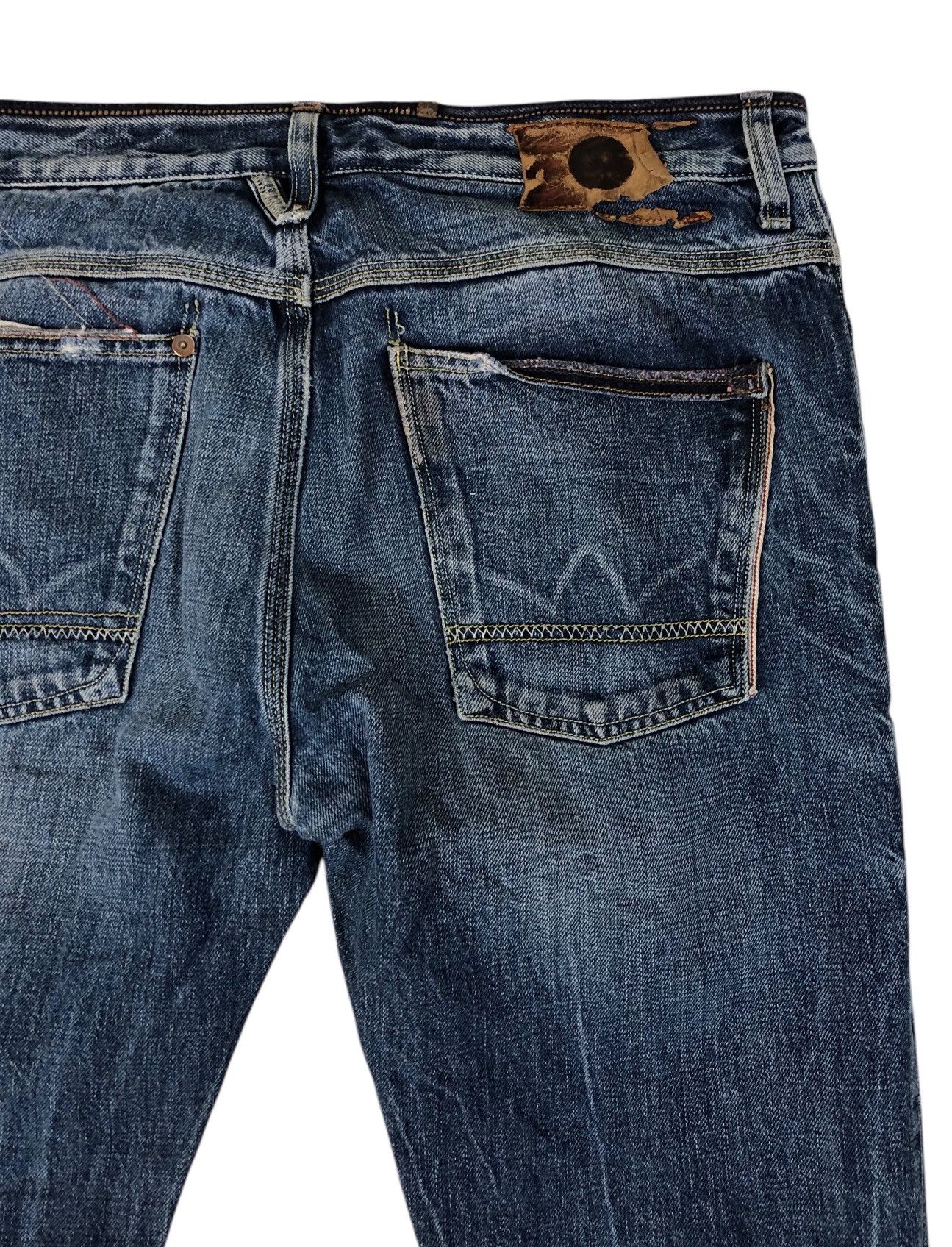 Japanese Brand Japan Rags Heritage Stone Washed Distressed Denim Jeans Size US 32 / EU 48 - 15 Thumbnail