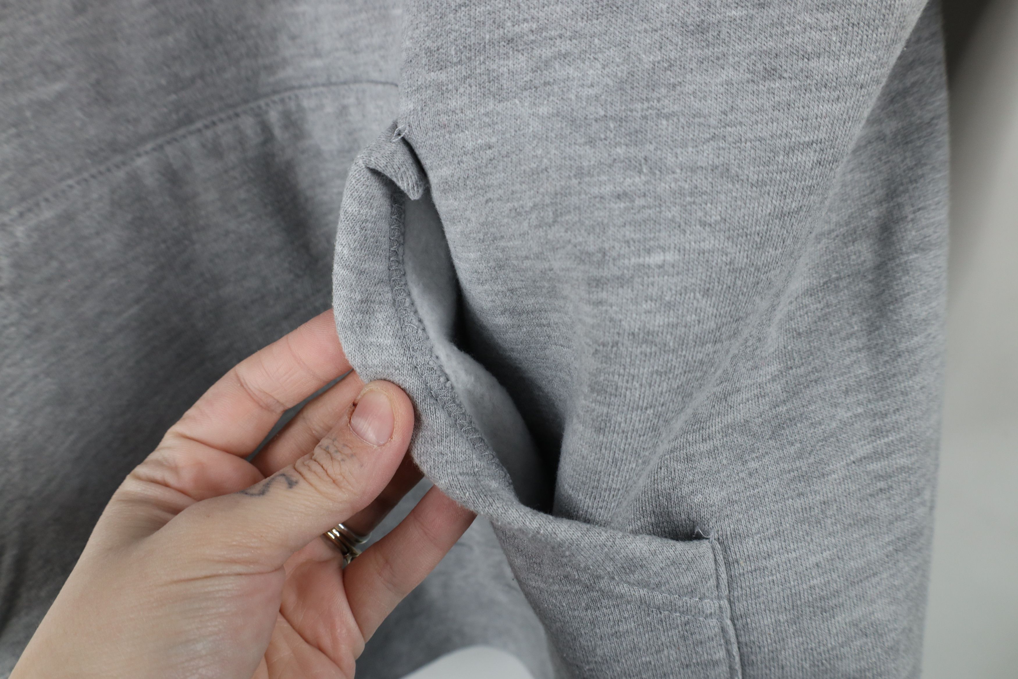Vintage Vintage 90s Green State University Hoodie Sweatshirt Gray Size US L / EU 52-54 / 3 - 8 Thumbnail
