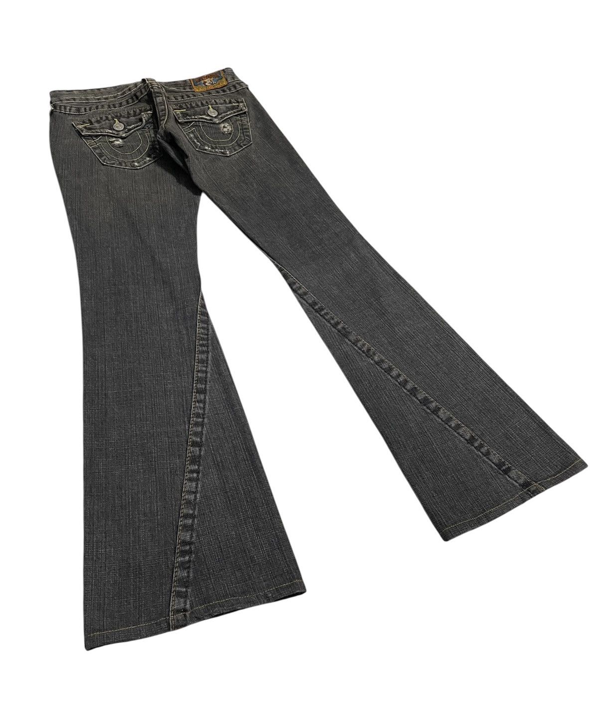 Hysteric Glamour Vintage TrueReligion Flare Distressed Jeans Size US 28 / EU 44 - 2 Thumbnail