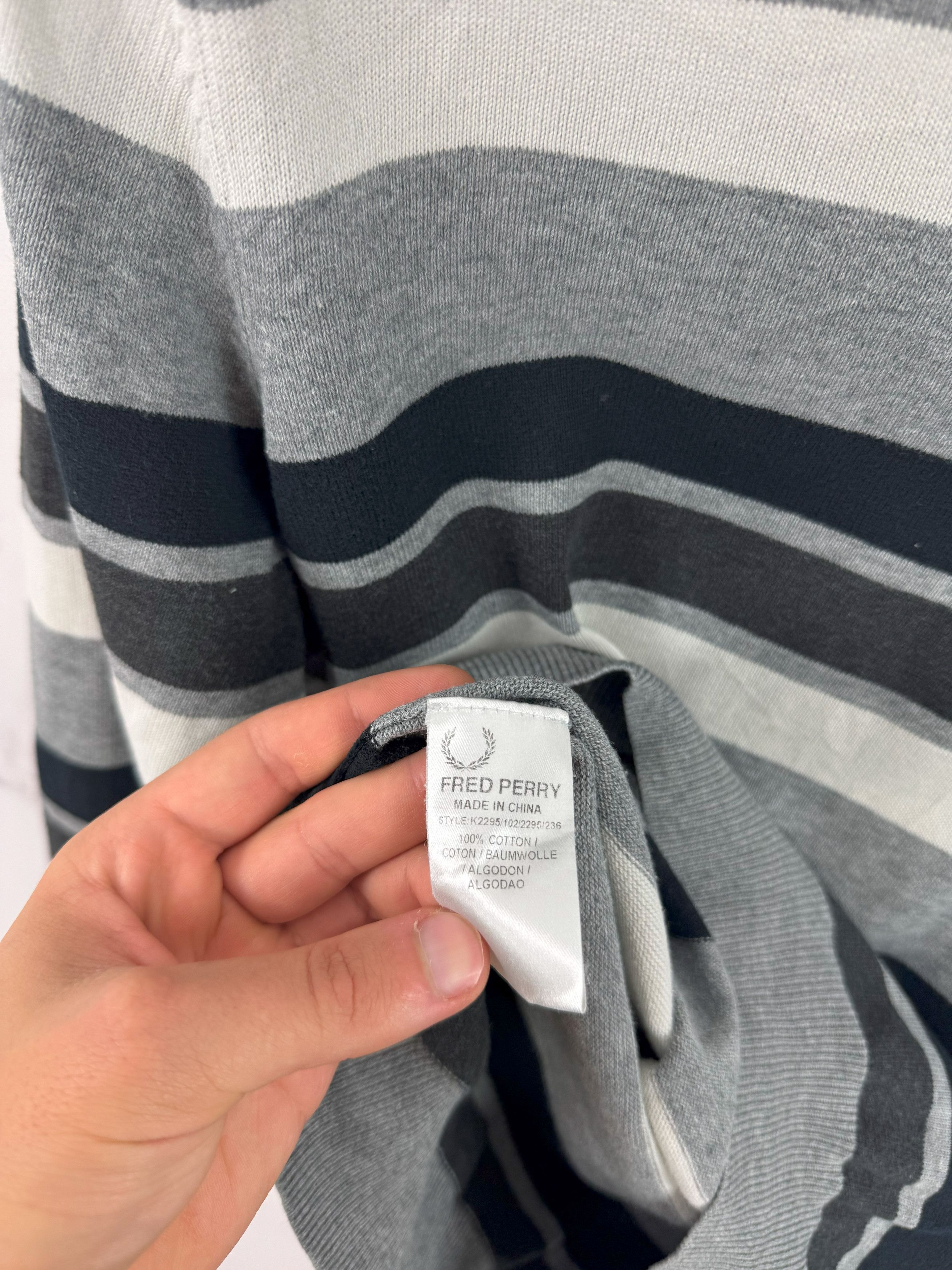 Fred Perry Fred Perry Striped Jumper Classic Logo Pullover Size S Size US S / EU 44-46 / 1 - 11 Thumbnail