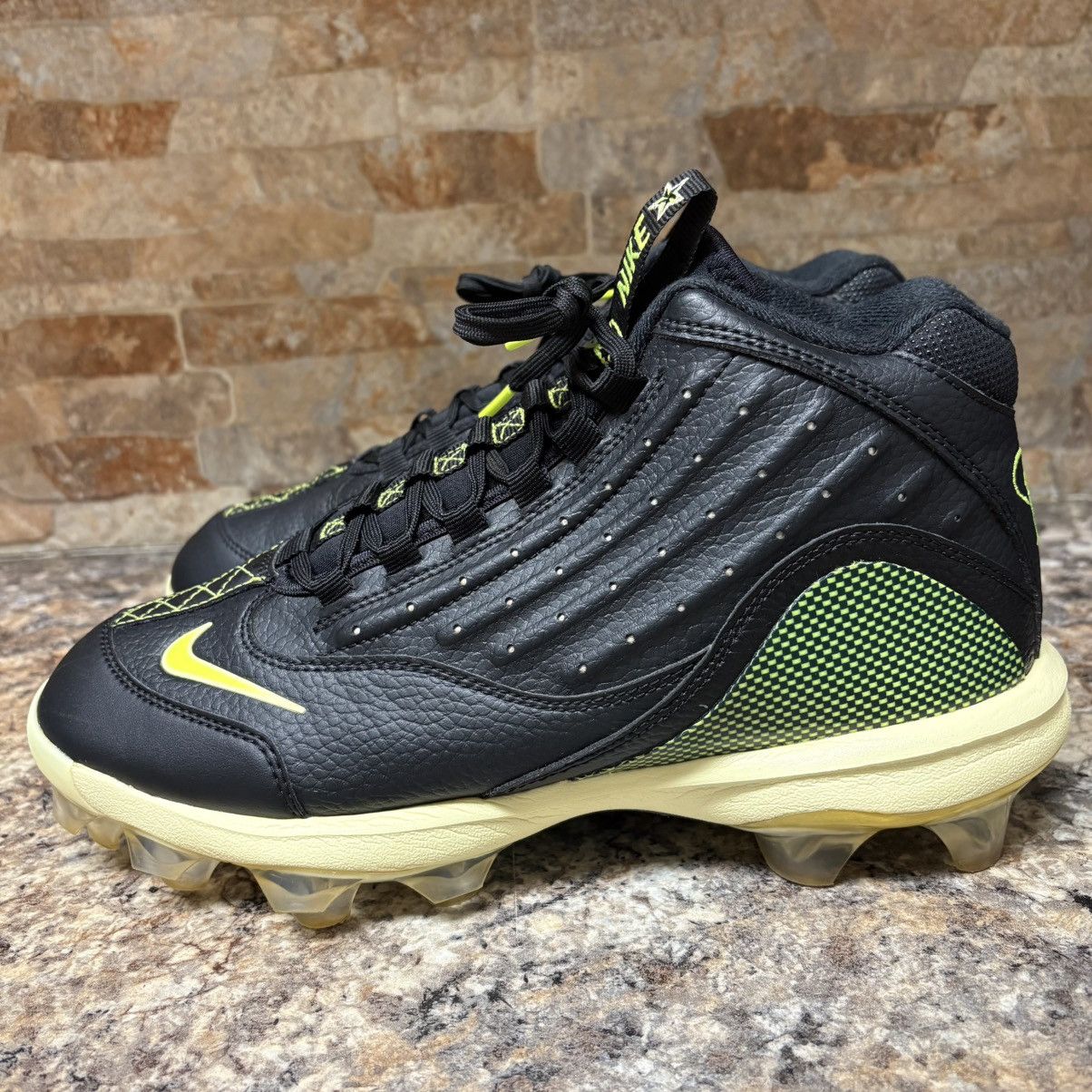 Nike Nike Griffey 2 MCS Baseball Cleats Black/Volt Size 8 Size US 8 / EU 41 - 2 Thumbnail