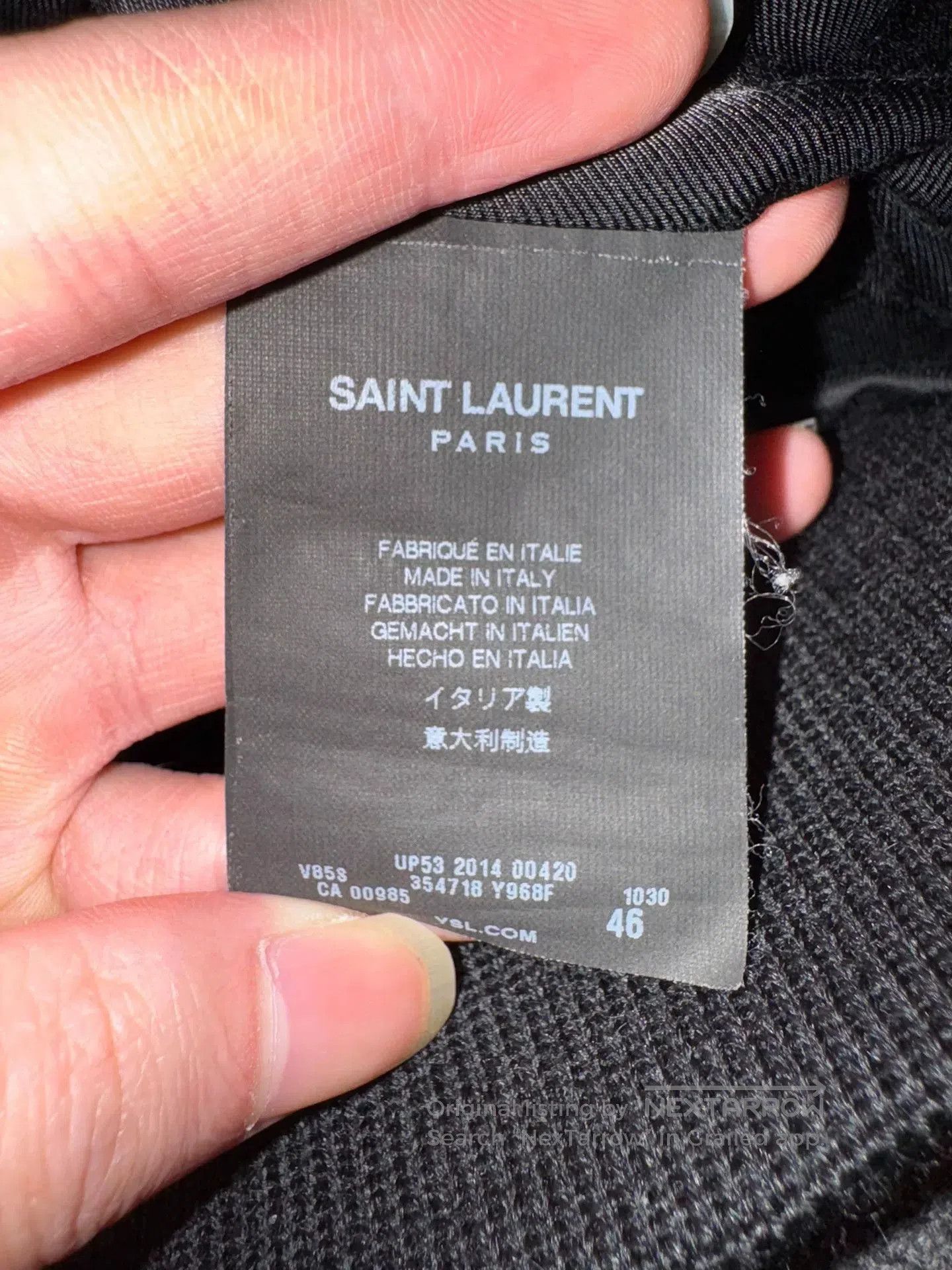 Saint Laurent Paris Saint Laurent Baseball Jacket SLP14FW. Size US S / EU 44-46 / 1 - 8 Thumbnail