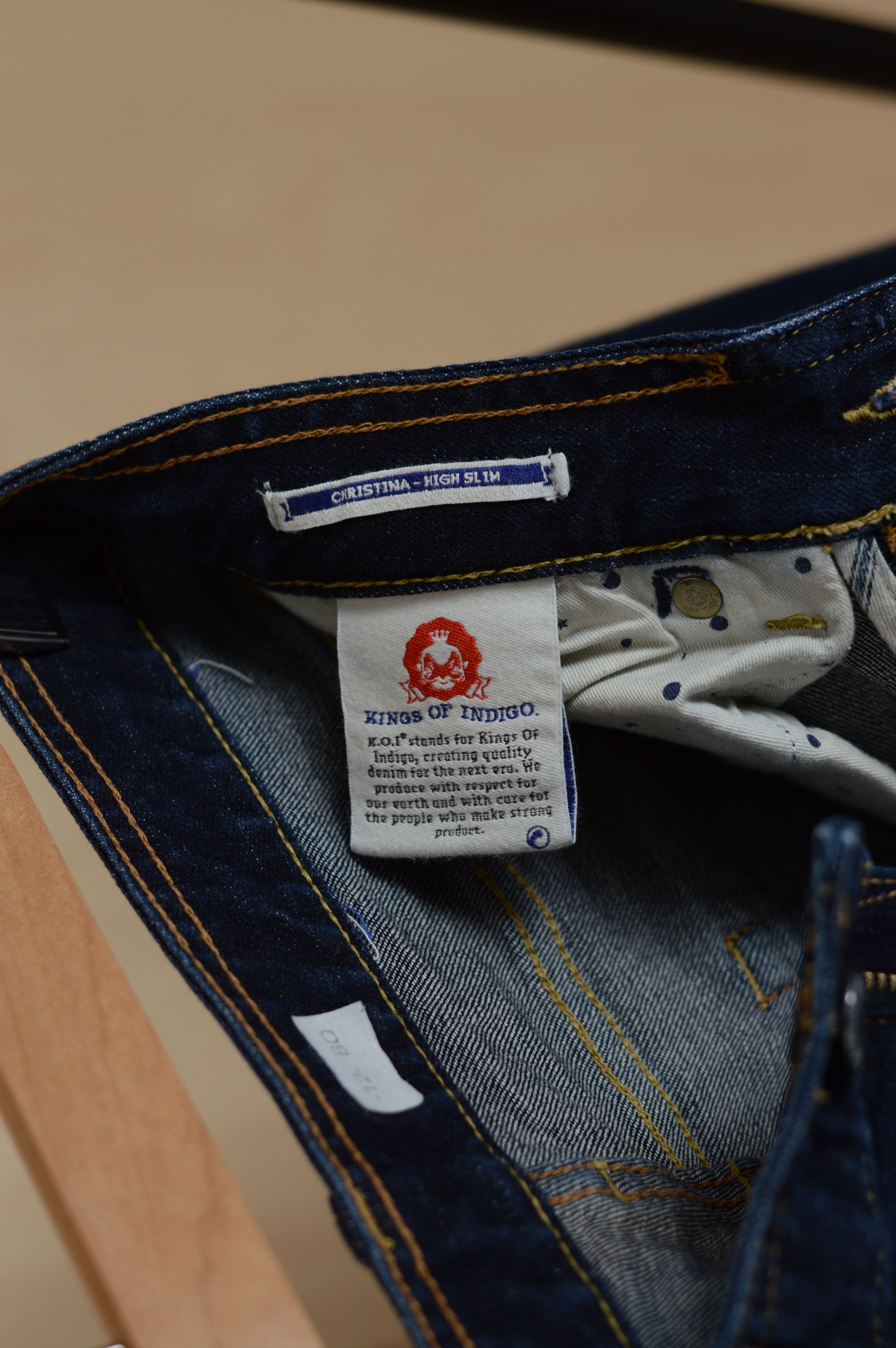 Japanese Brand × Kings Of Indigo Kings of indigo Christina High Slim Jeans Size 28" / US 6 / IT 42 - 6 Thumbnail