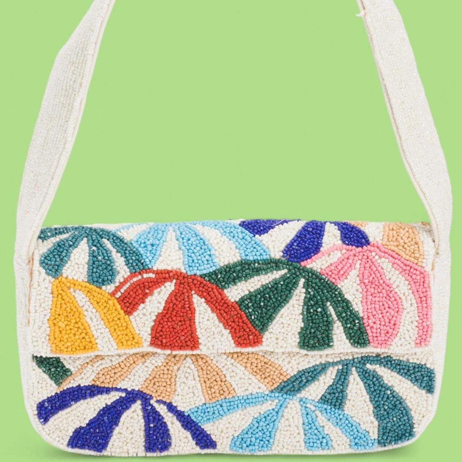 Marsell TikTok Viral Beach Umbrellas Multicolored Beaded Bag Size ONE SIZE - 1 Thumbnail