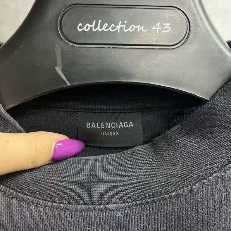 Balenciaga Balenciaga Gray oversized round neck short-sleeve T-shirt Size US S / EU 44-46 / 1 - 2 Thumbnail