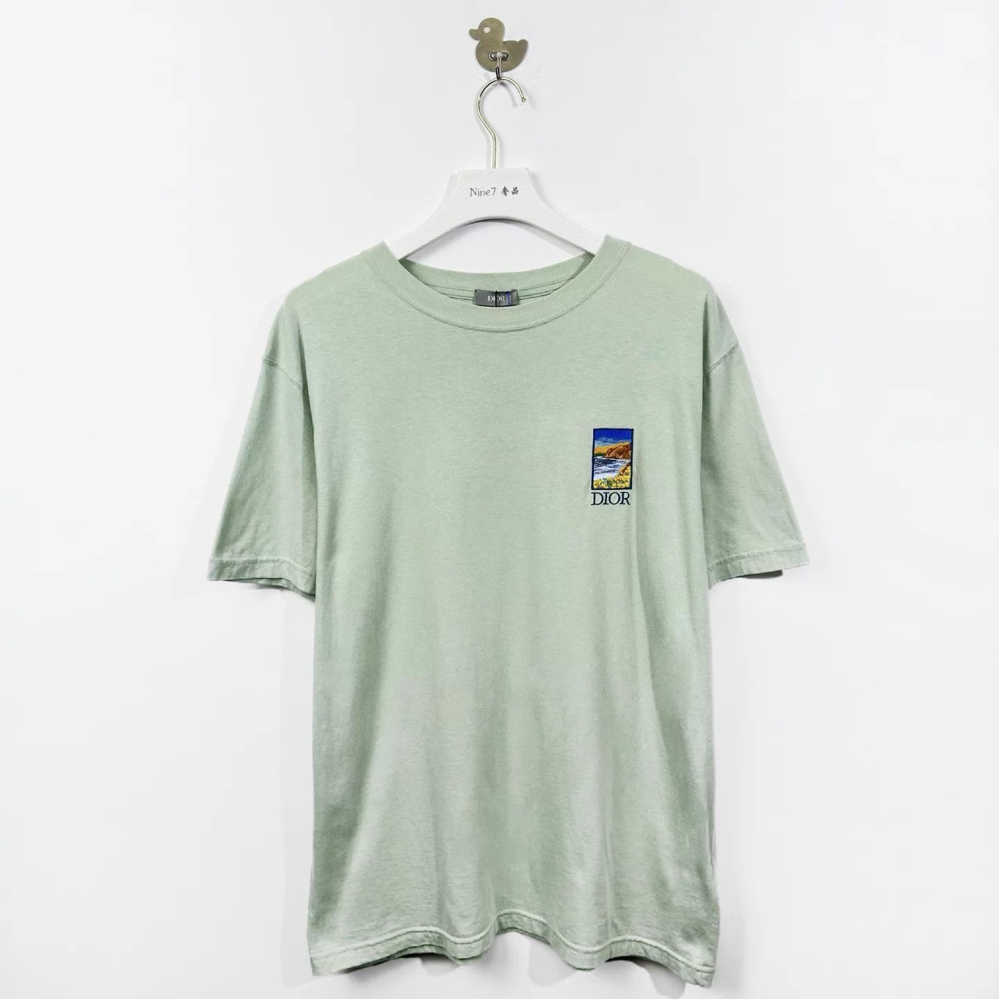 Dior Dior Logo Oversized Crew Men's Green M Tee Size US M / EU 48-50 / 2 - 1 Thumbnail