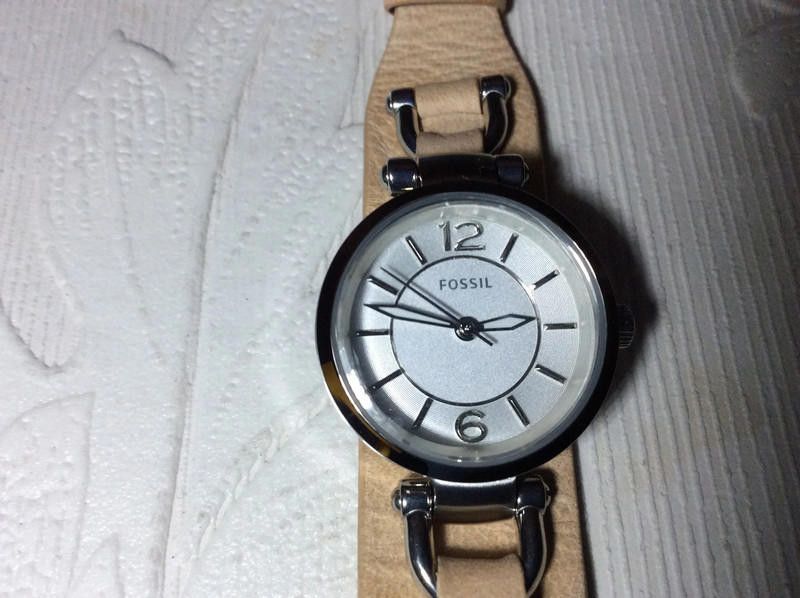 Fossil Fossil ladies silver dial brown leather strap watch Size ONE SIZE - 5 Thumbnail