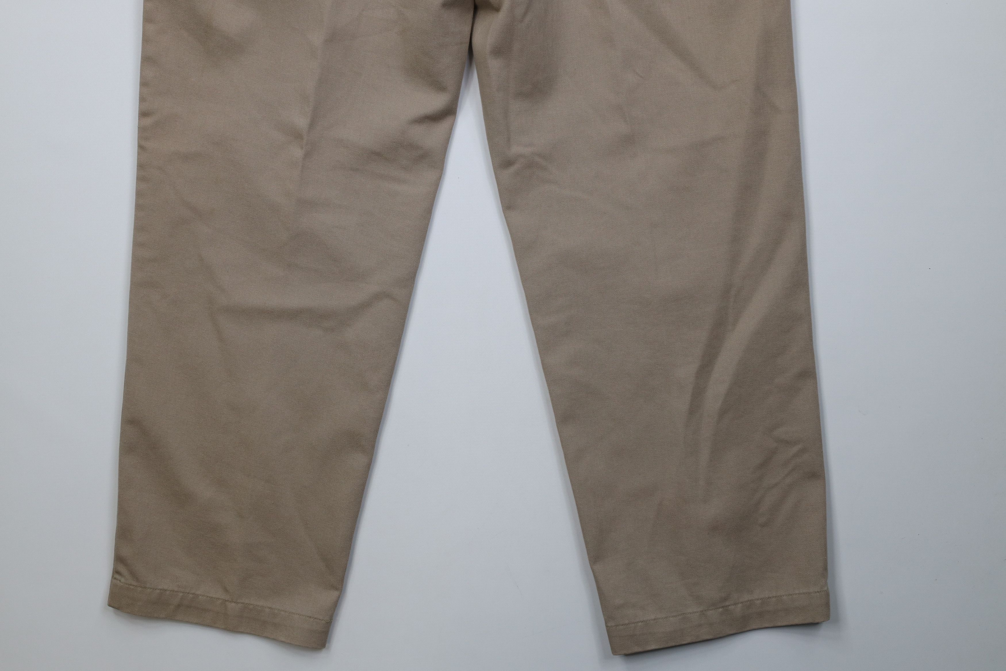 Ralph Lauren Vintage 90s Ralph Lauren Wide Leg Chino Pants Cotton Beige Size US 32 / EU 48 - 14 Thumbnail