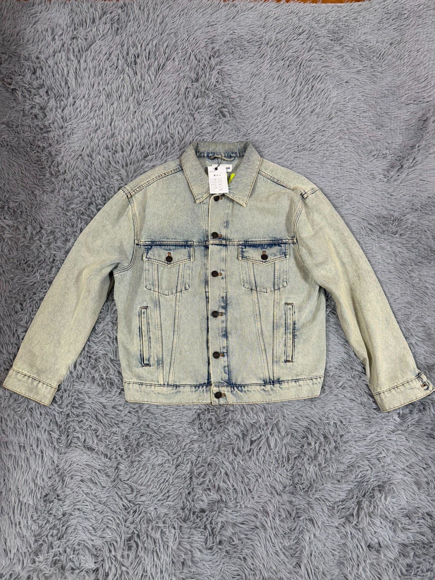 Balenciaga Balenciaga Retro Denim Green Light Jacket 34 Men Size US XS / EU 42 / 0 - 1 Thumbnail