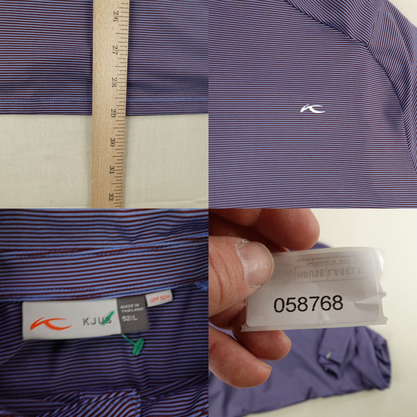 KJUS KJUS Polo Shirt Men L Blue Stripes Soren Performance Golf Golfer Flex UPF 50 Polo Shirt Men L Blue Stripes Soren Performance Golf Golfer Flex UPF 50 Size US L / EU 52-54 / 3 - 8 Thumbnail