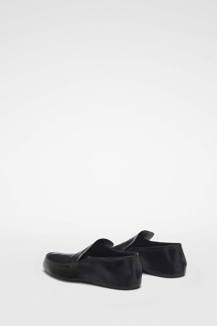 Jil Sander o1s22i1n0125 Leather Loafers in Black Size US 6 / IT 36 - 4 Thumbnail