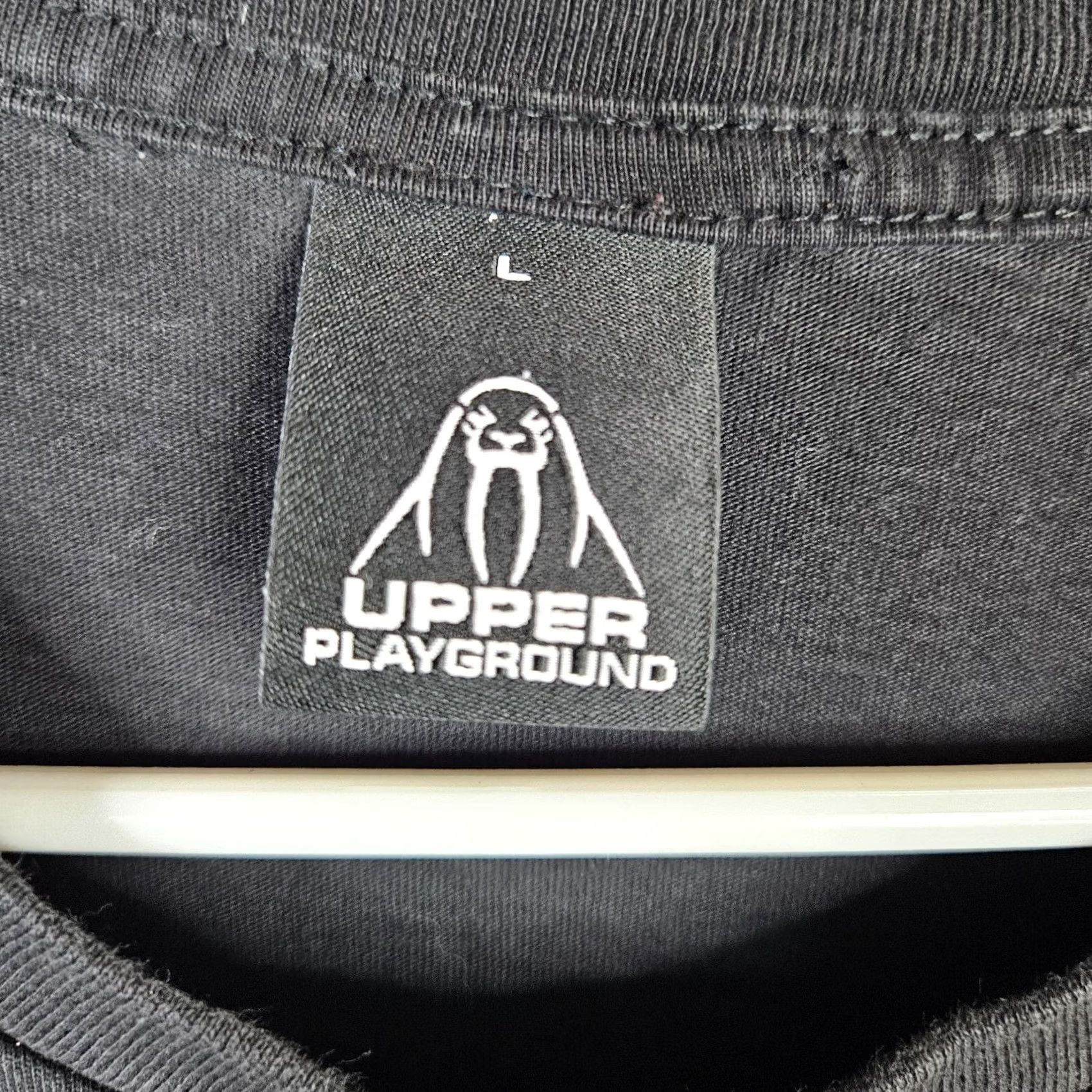 Upper Playground UPPER PLAYGROUND Men Black Short Sleeve Cassettes Graphic Tee L Shirt T-Shirt Logo Casual Modern Fit Size US 33 - 7 Thumbnail