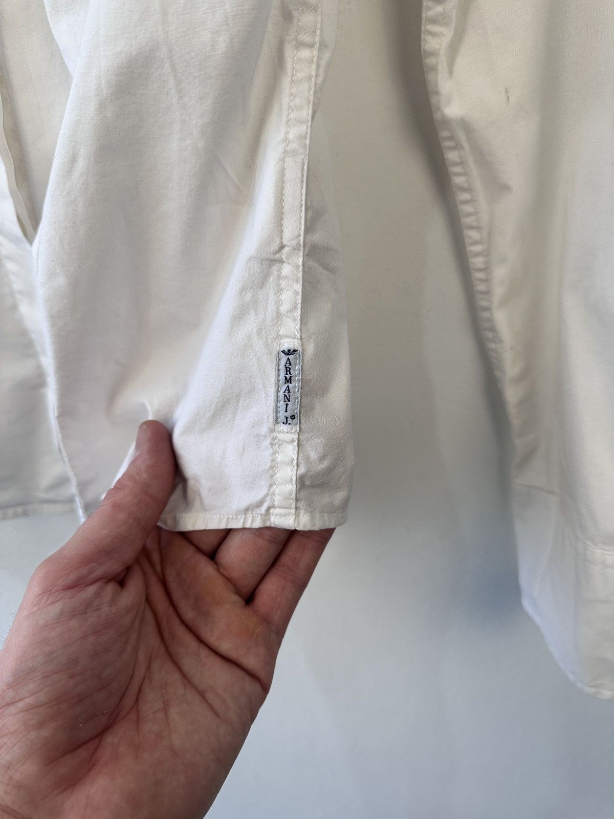 Armani Armani Jeans Cotton Stretch Shirt Blouse Logo Size US 6 Size M / US 6-8 / IT 42-44 - 11 Thumbnail