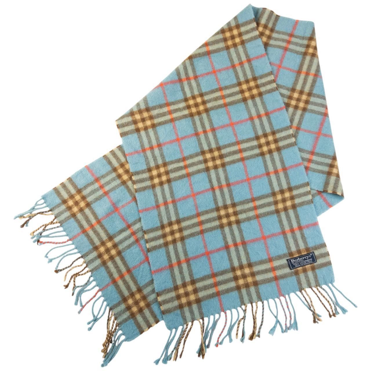 Burberry Vintage Burberry Nova Check Tassel Scarf Size ONE SIZE - 4 Thumbnail