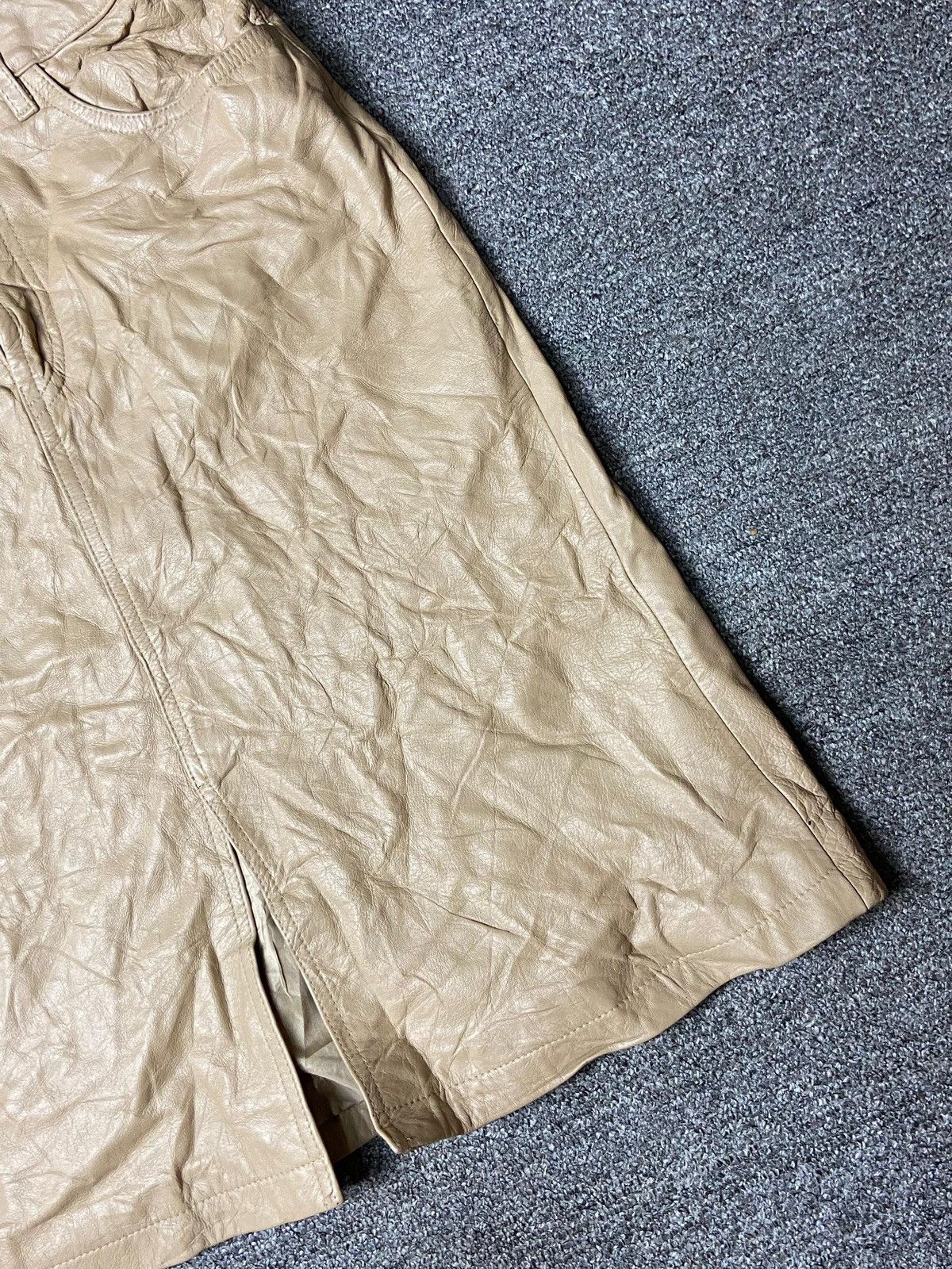 Japanese Brand A/T Brand Leather Maxi Skirt (151) Size 24" / US 00 / IT 34 - 5 Thumbnail