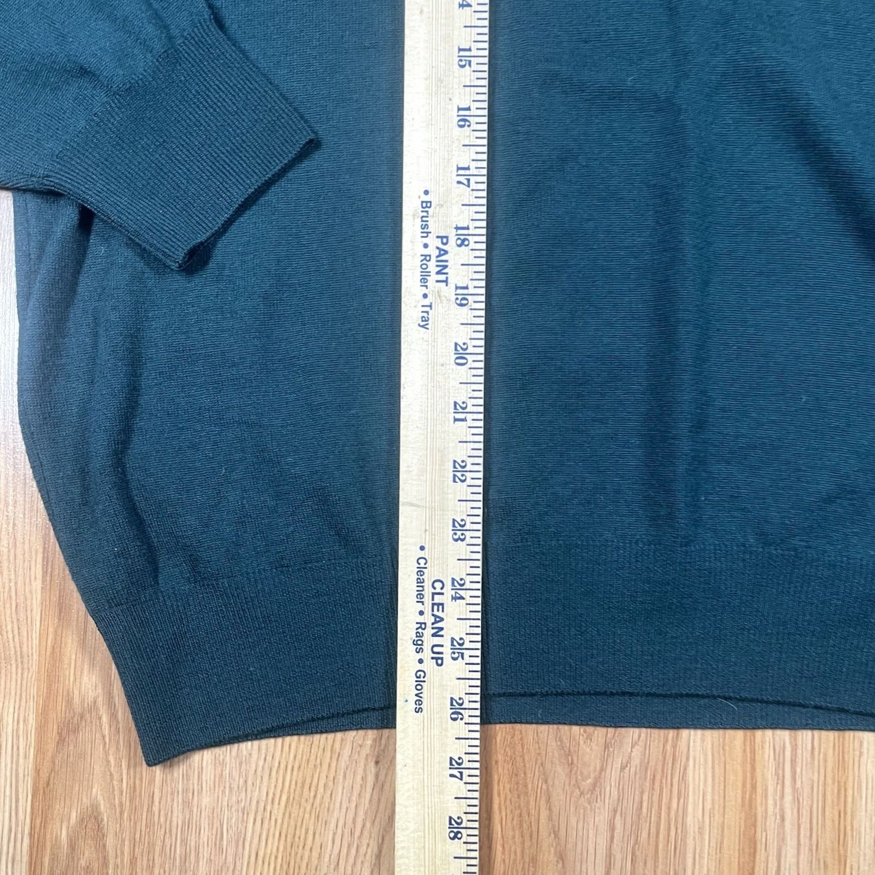 Vintage Giorgiolini Sweater Mens 2XL Green 100% Merino Wool Knit 1/4 Button Collared Pullover Long Sleeve Crew Neck Regular Fit Vintage: No Size US XXL / EU 58 / 5 - 4 Thumbnail