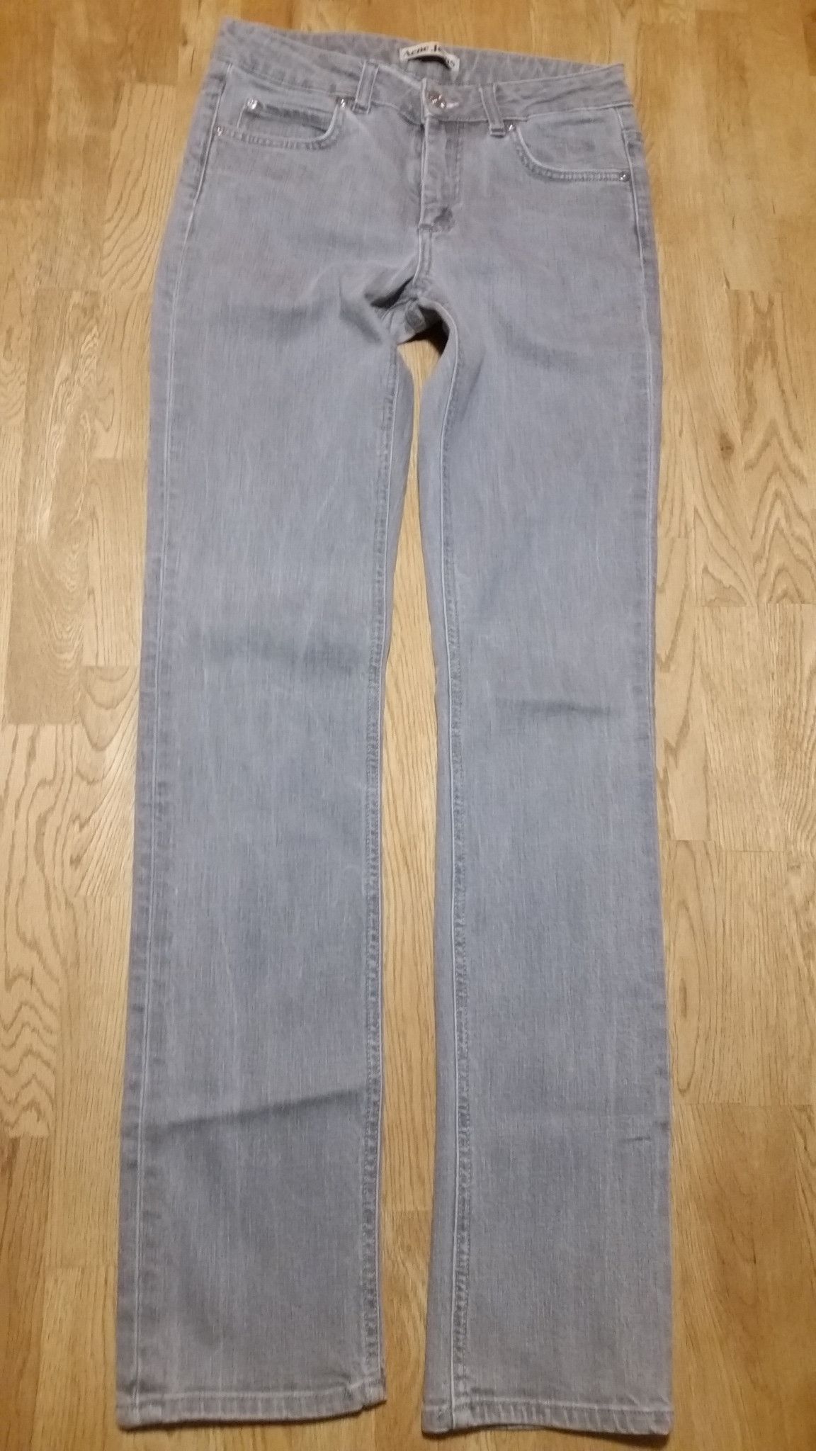 Acne Studios × Naked & Famous × Vintage 💥Acne Hex Gray slim skinny W28 L32 28/32 vintage stretch 29 Size US 28 / EU 44 - 2 Thumbnail
