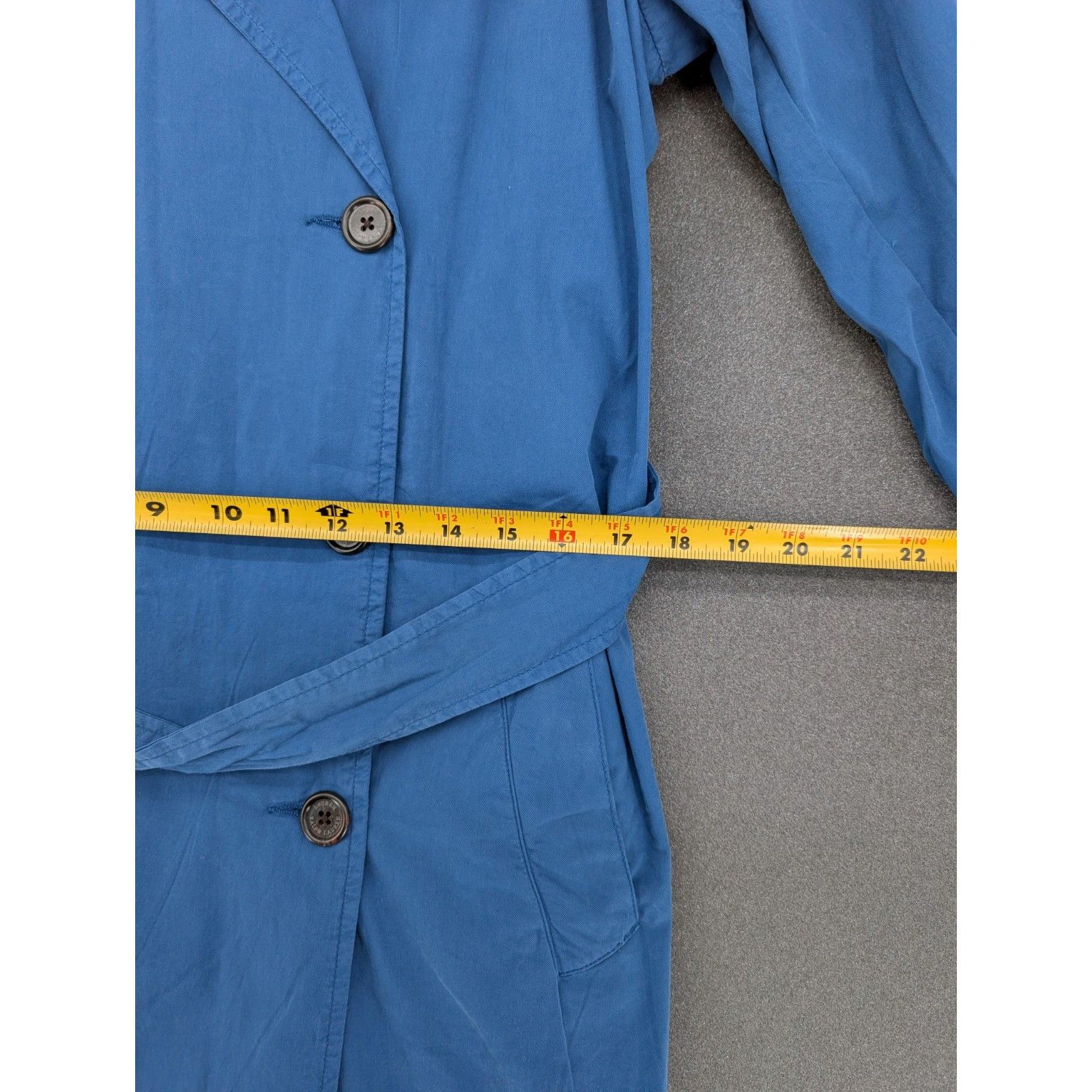 Lauren Ralph Lauren Lauren Ralph Lauren Trench Coat Women 4 Blue Classic Double Size S / US 4 / IT 40 - 8 Thumbnail