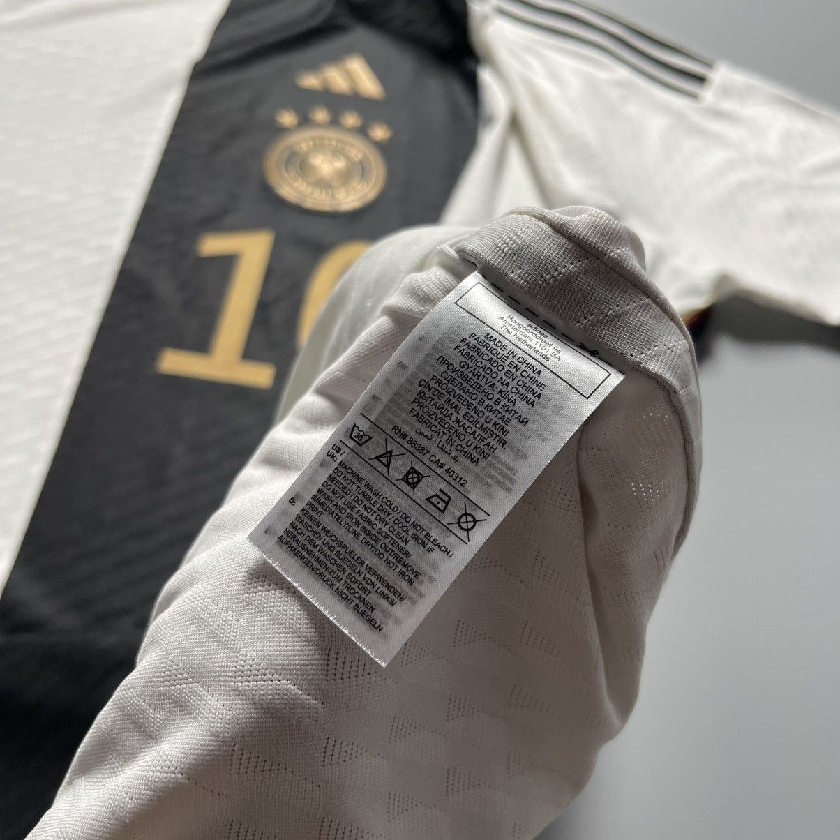 Adidas GERMANY ADIDAS 2022 WORLD CUP SOCCER HOME JERSEY #10 GNABRY Size US XXL / EU 58 / 5 - 13 Thumbnail