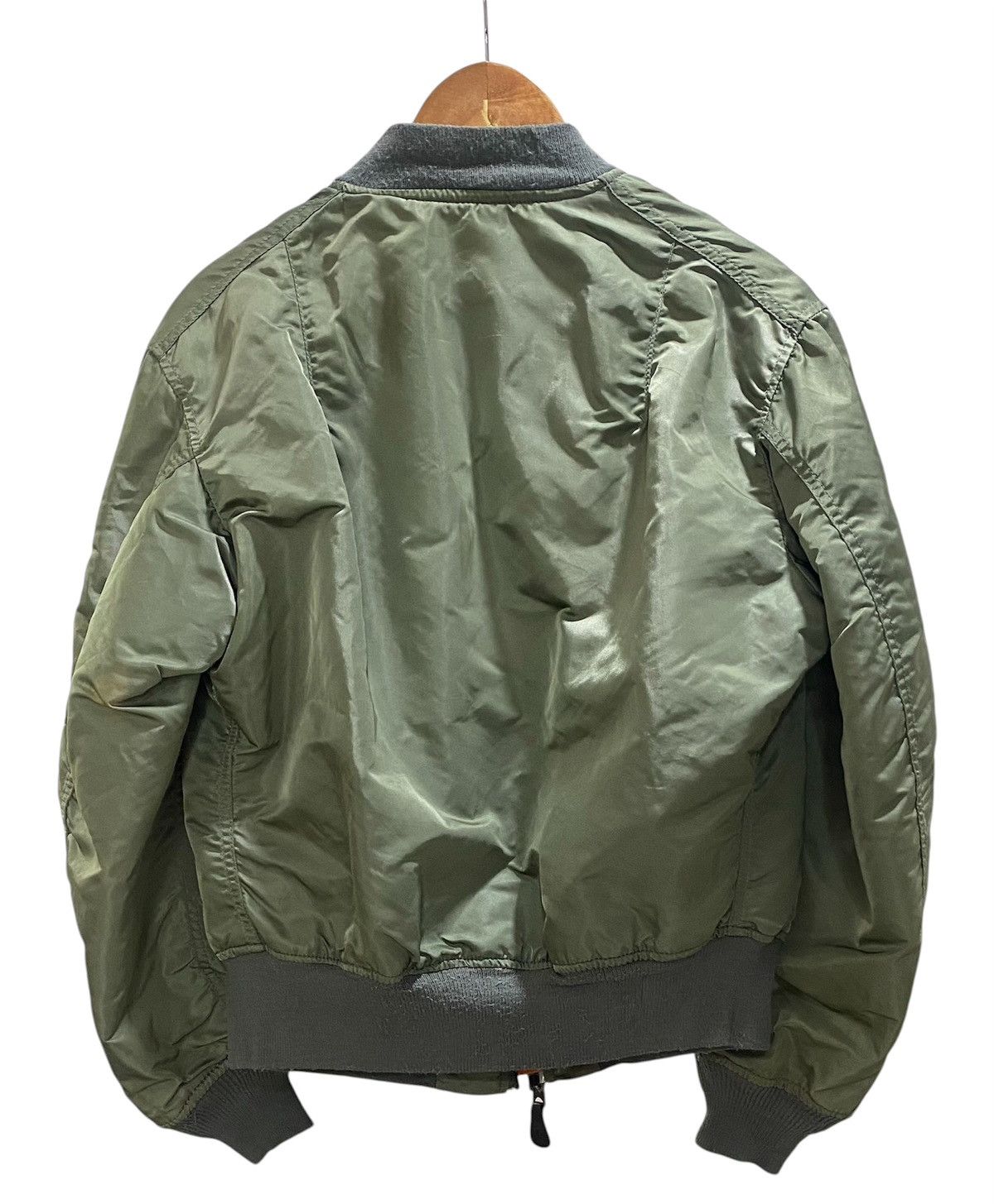Alpha Industries Vintage 90s Alpha Industries Ma-1 Bomber Jacket Olive Green Size US M / EU 48-50 / 2 - 2 Thumbnail