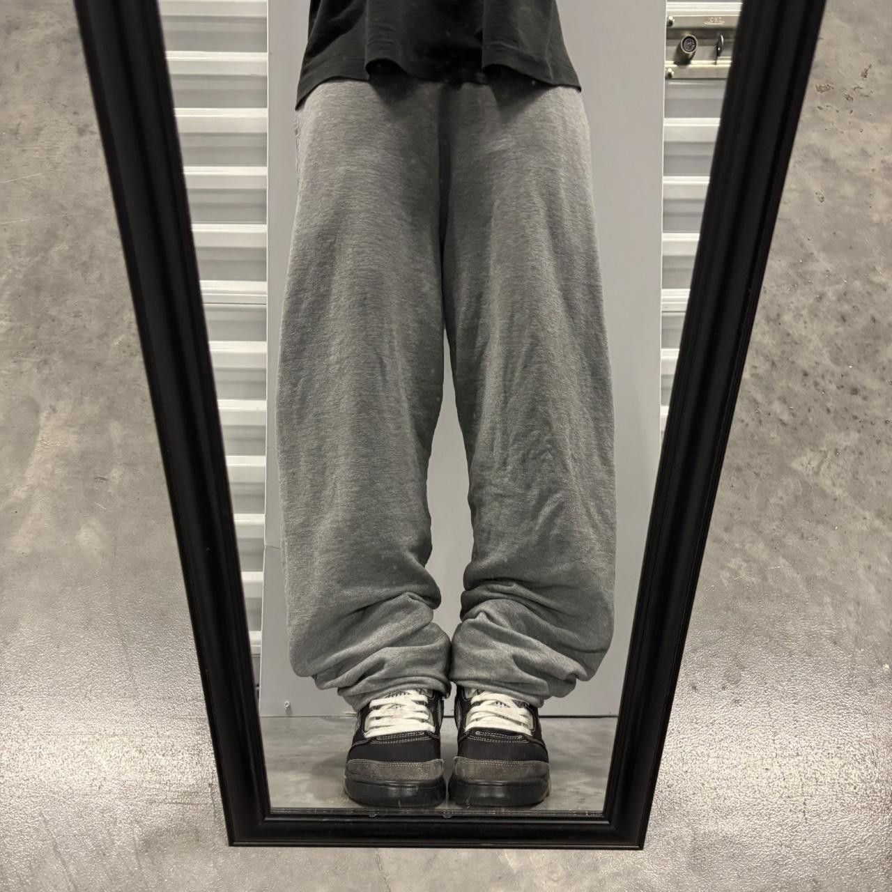 Japanese Brand × Vintage Crazy Vintage Y2K/2000s Grey Essential Sweatpants! Size US 30 / EU 46 - 1 Thumbnail
