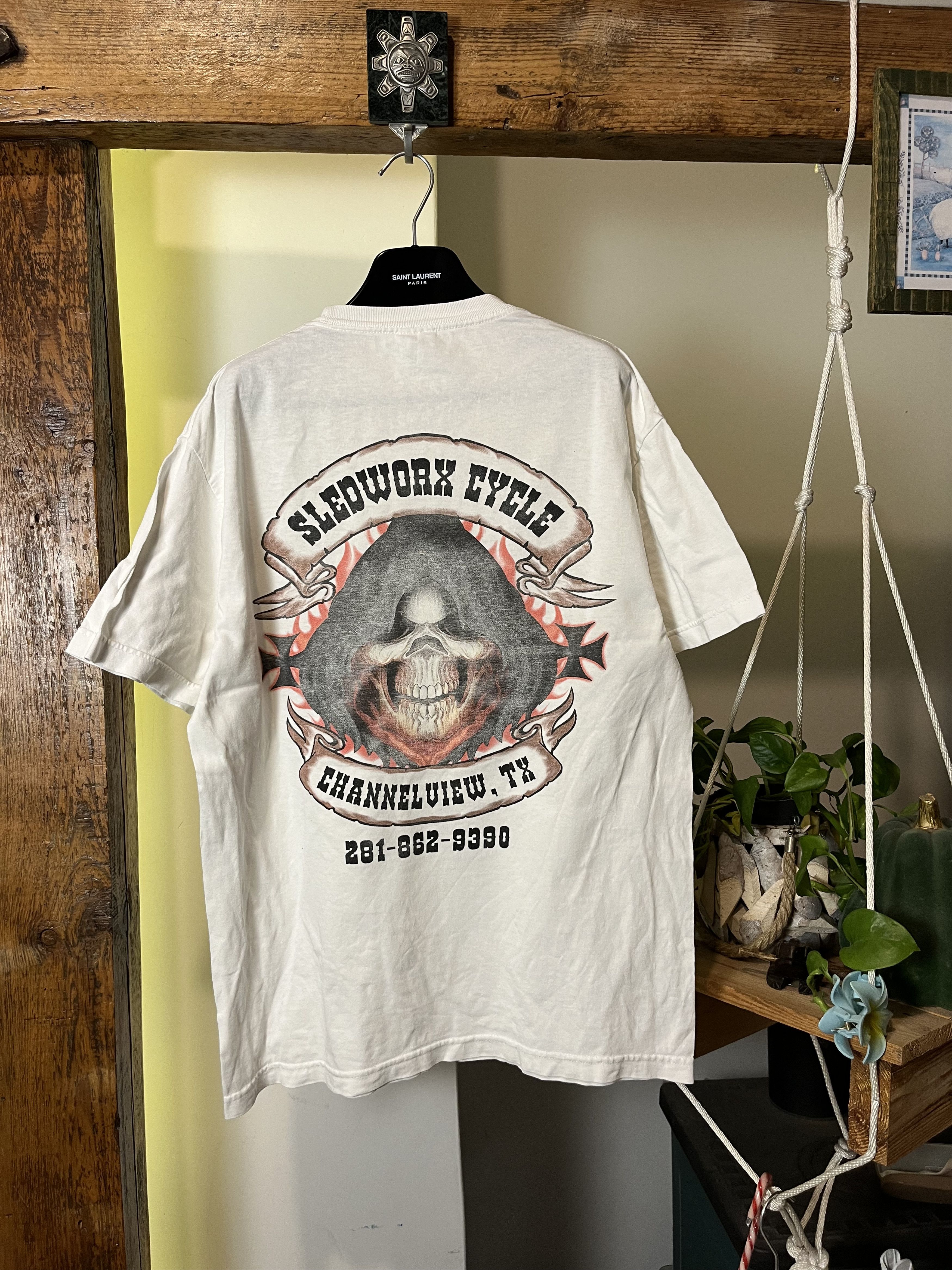 Harley Davidson × Vintage Vintage Biker It's A Dry Heat Distressed Tee Size US L / EU 52-54 / 3 - 2 Thumbnail