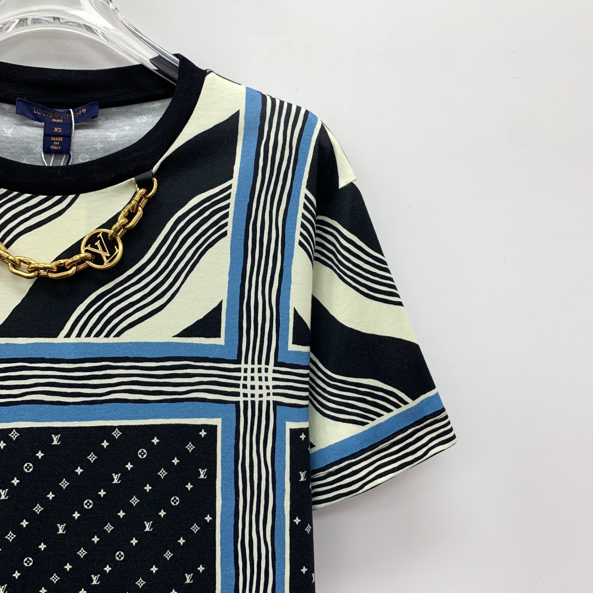 Louis Vuitton Louis Vuitton Multicolored Logo Striped Cotton Round-Neck Sh Size XS / US 0-2 / IT 36-38 - 7 Thumbnail