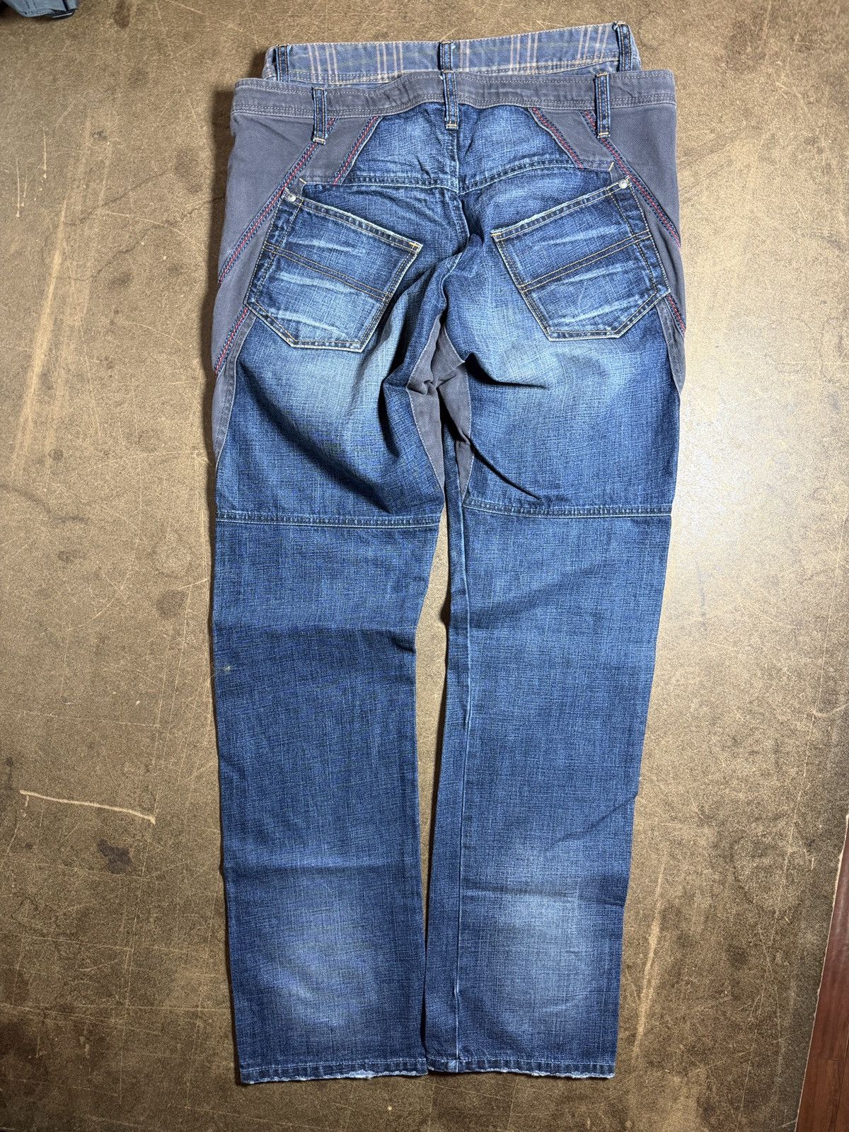 Marithe + Francois Girbaud DOUBLE LAYERED WAISTBAND FLANNEL DENIM Size US 30 / EU 46 - 2 Thumbnail