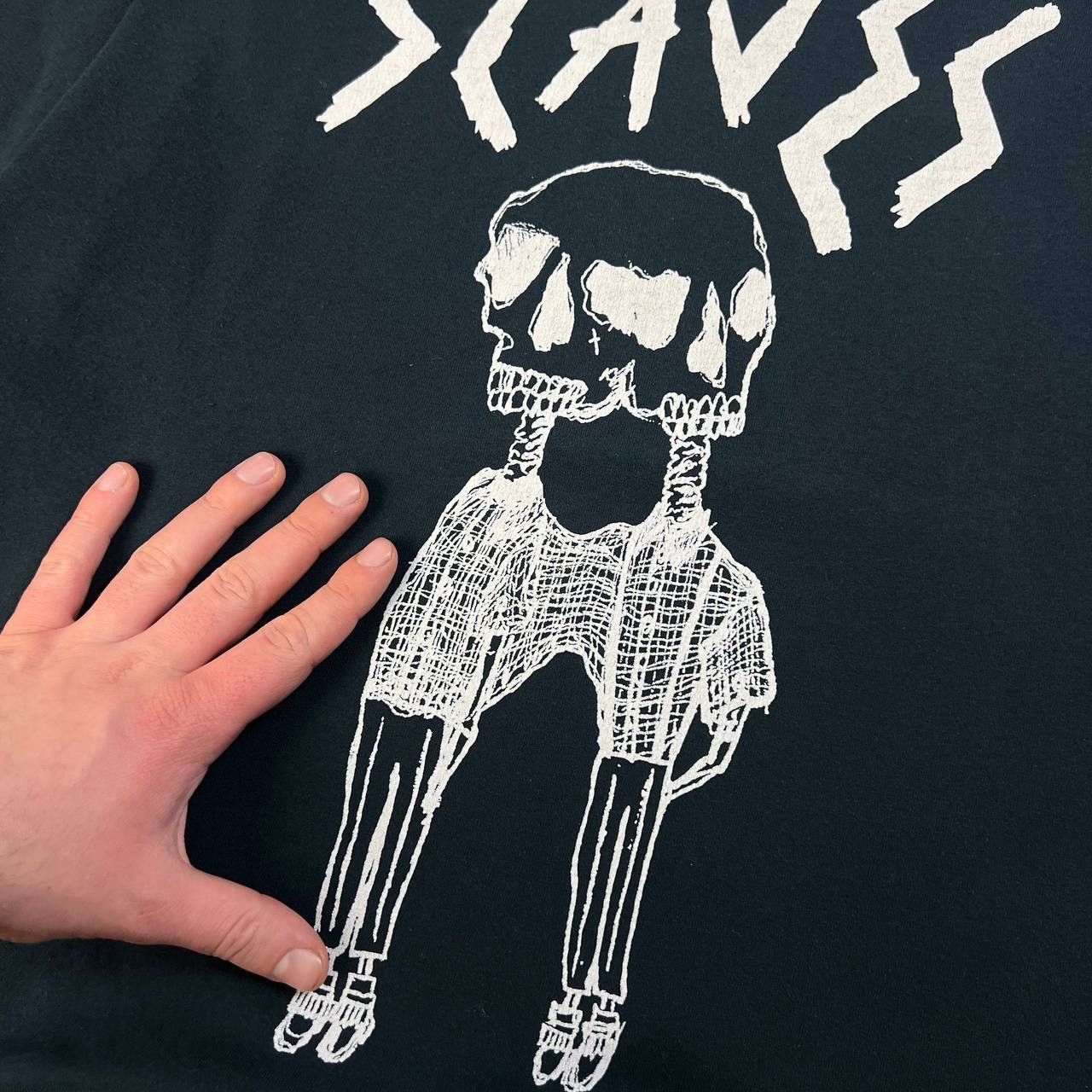 Band Tees Slaves Vintage Y2K Big Logo Rock Band T-Shirt 1TS109 Size US XXL / EU 58 / 5 - 3 Thumbnail
