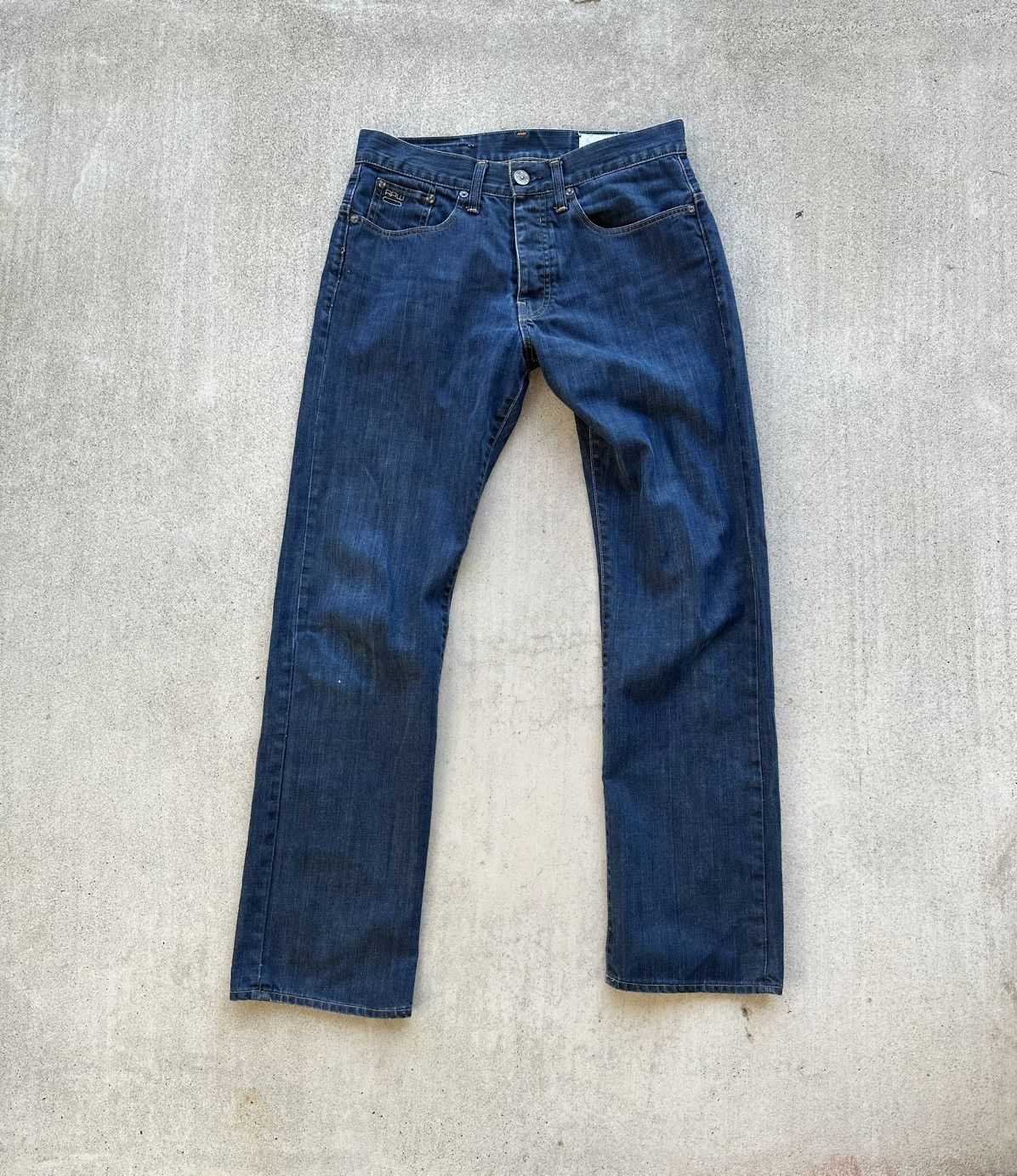 G-Star G Star Raw Denim Jeans Men Size 30x32 Straight Fit Dark Wash Size US 30 / EU 46 - 1 Thumbnail