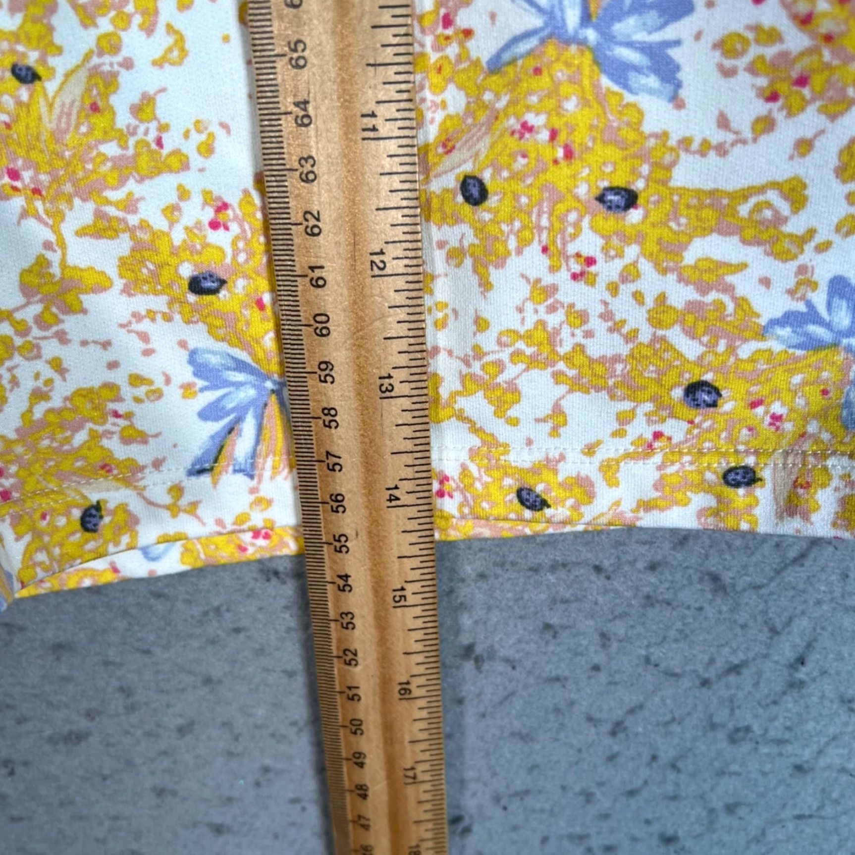 Paul & Joe PAUL & JOE Womens Bermuda Shorts Casual Elastic Waist Lightweight Floral Yellow 3.5 Inseam Adult Large Women’s Summer Spring Yellow Floral Size 36" / US 14 / IT 50 - 6 Thumbnail