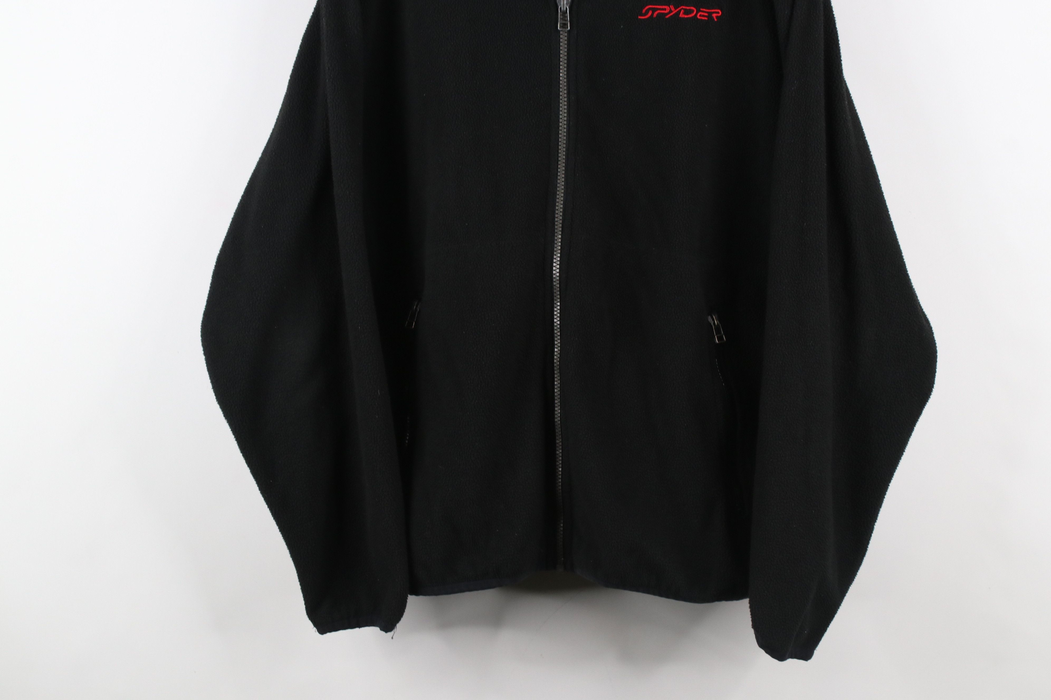 Spyder × Vintage Vintage Spyder Spell Out Full Zip Fleece Jacket Black Size US M / EU 48-50 / 2 - 3 Thumbnail
