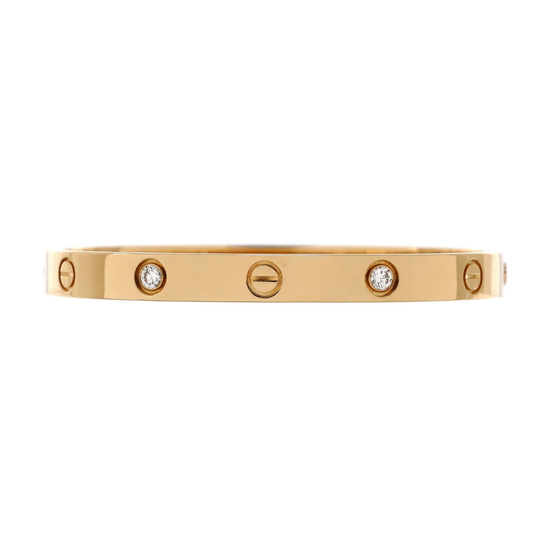Cartier Love 4 Diamond Bracelet Size ONE SIZE - 1 Thumbnail